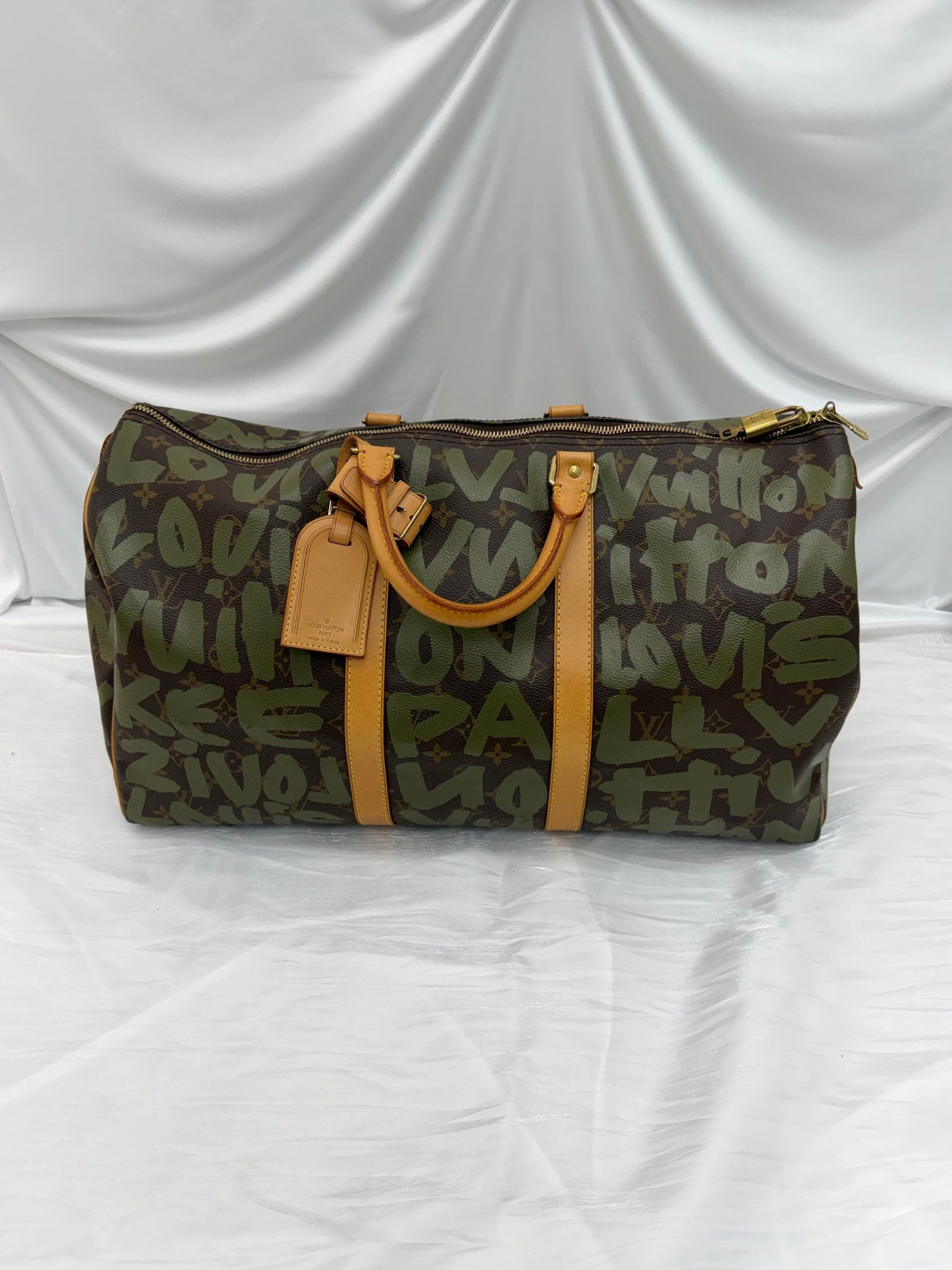 Louis Vuitton x Stephen Sprouse Monogram Green Graffiti Keepall 50