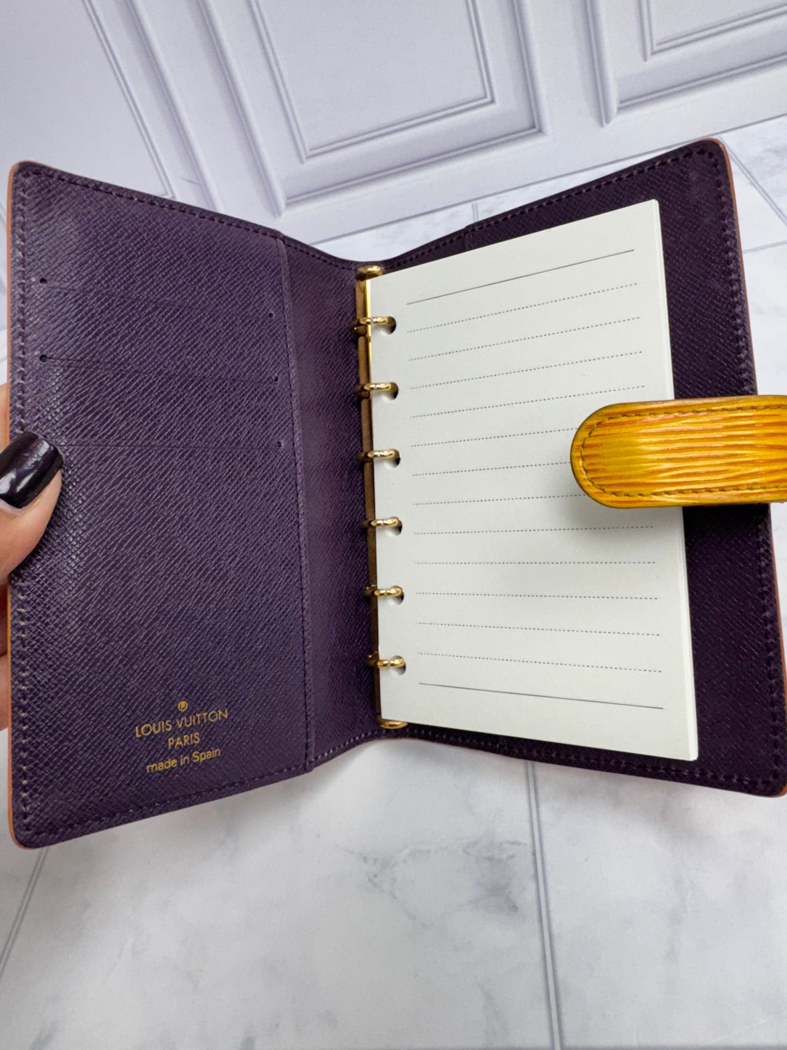 Louis Vuitton Yellow Epi Leather Agenda PM