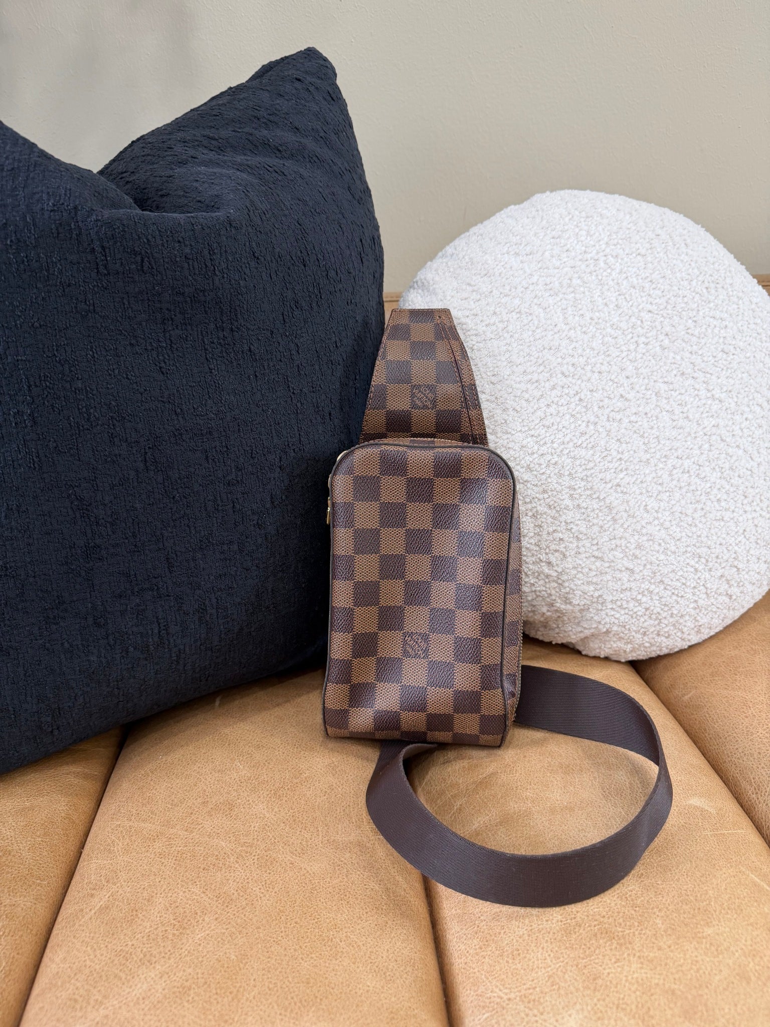 Louis Vuitton Damier Eben Geronimos Sling Bag 