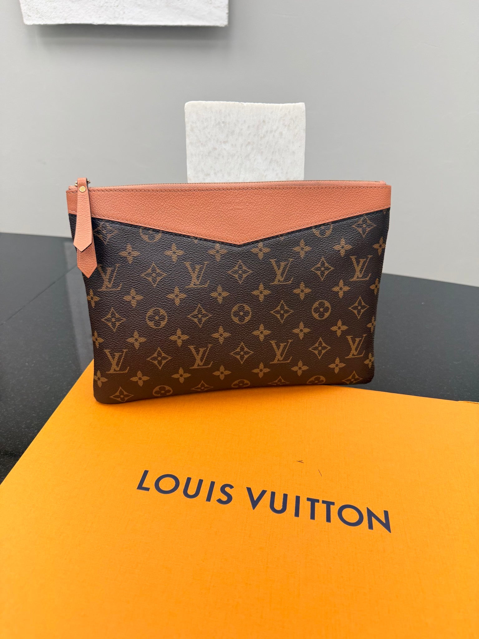 Louis Vuitton Monogram Pink Leather Daily Pouch