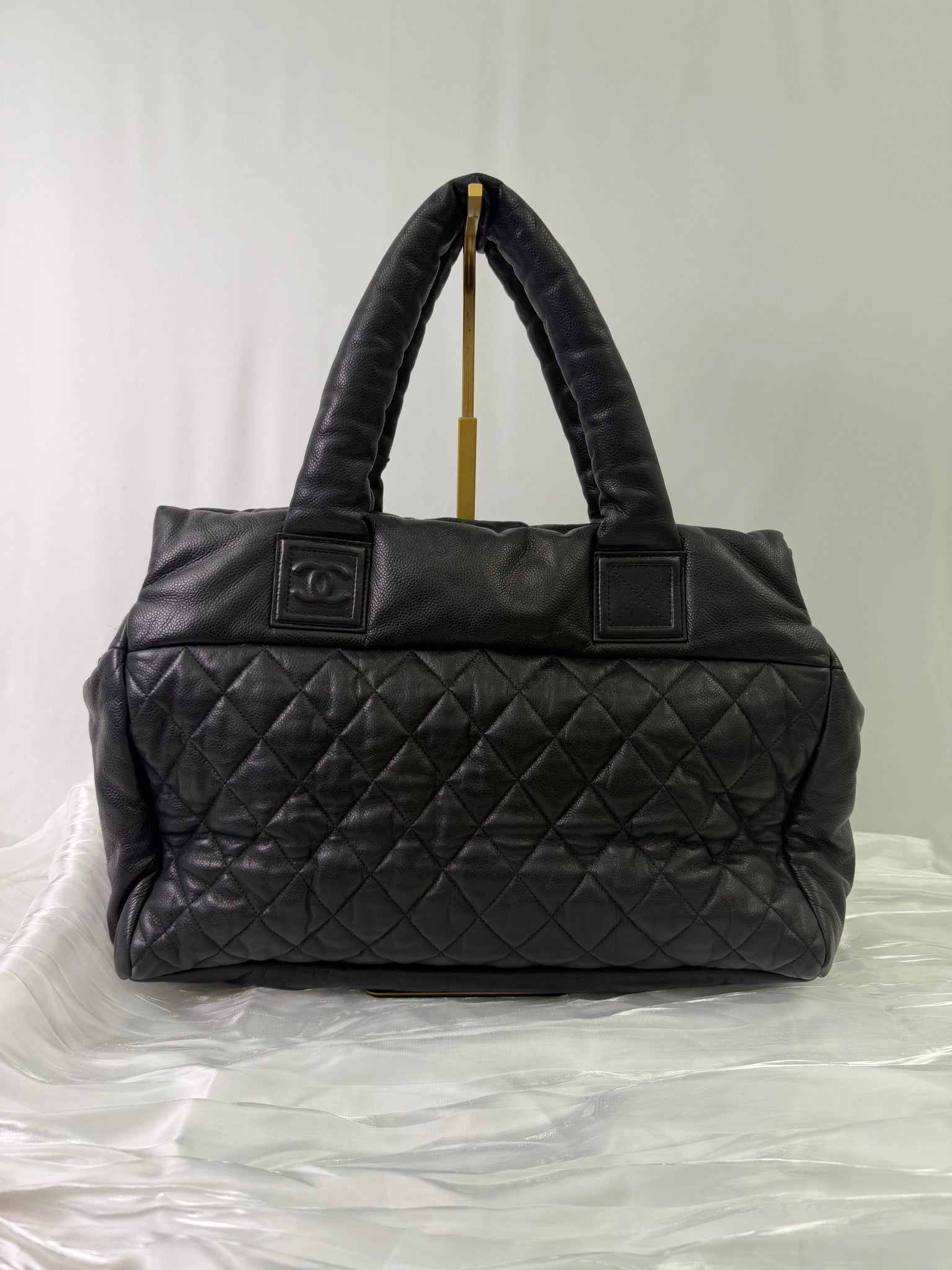 Chanel Black Caviar Leather Cocoon Tote