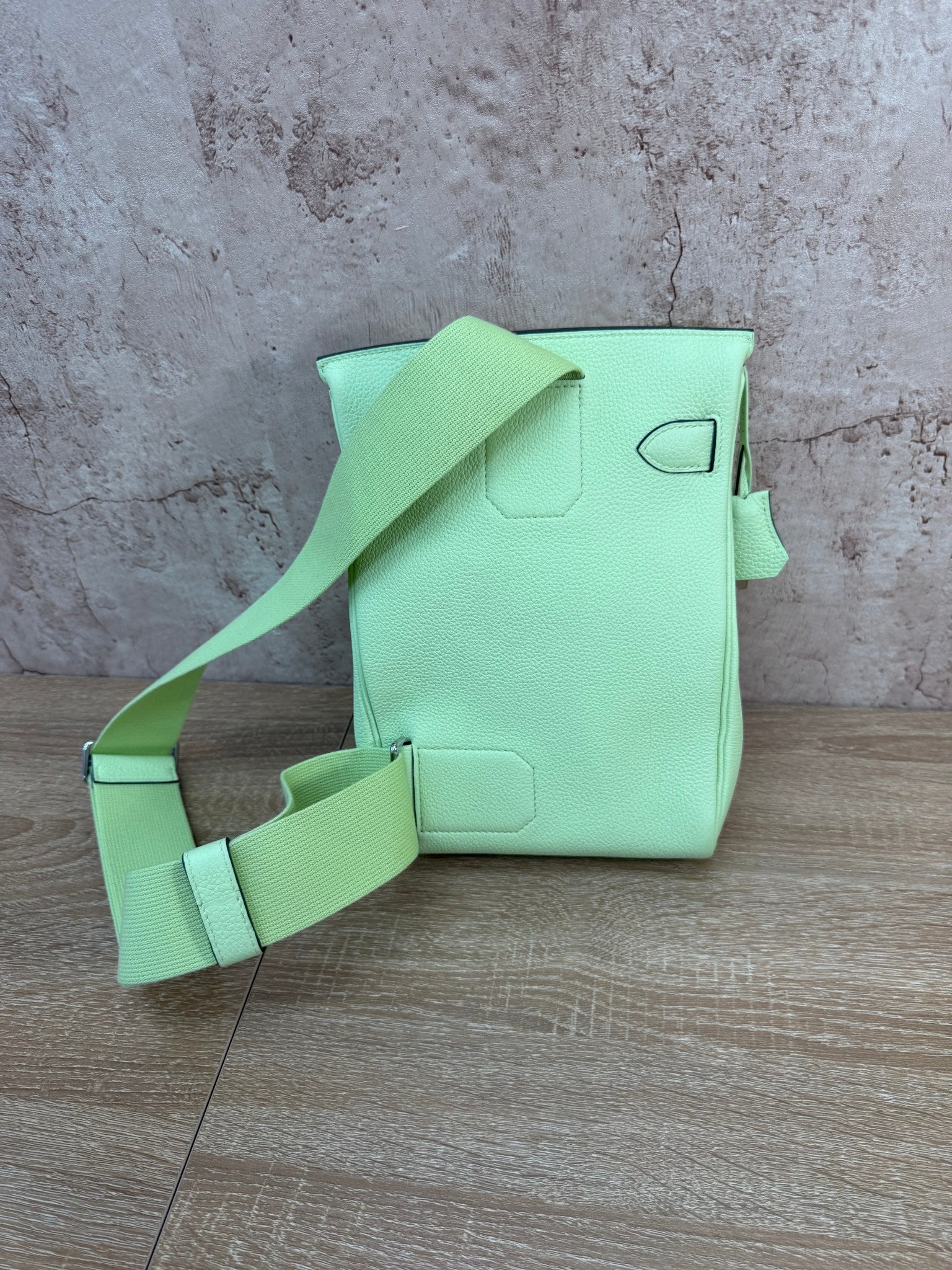 BRAND NEW- Hermes Vert Absinthe Togo Leather Hac A Dos PM Backpack