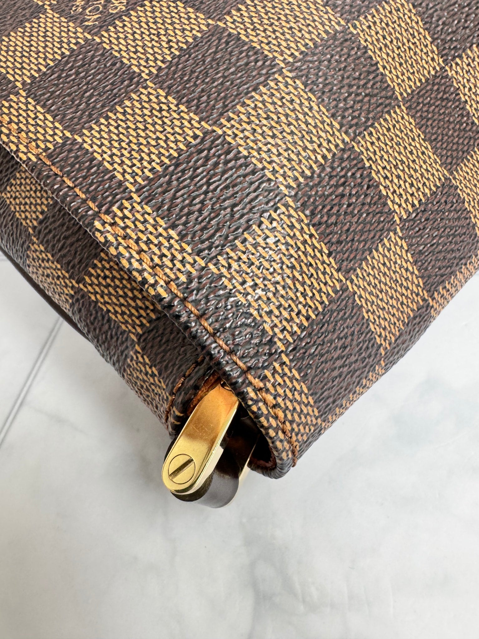 Louis Vuitton Damier Ebene Canvas Musette Tango Long Strap Crossbody