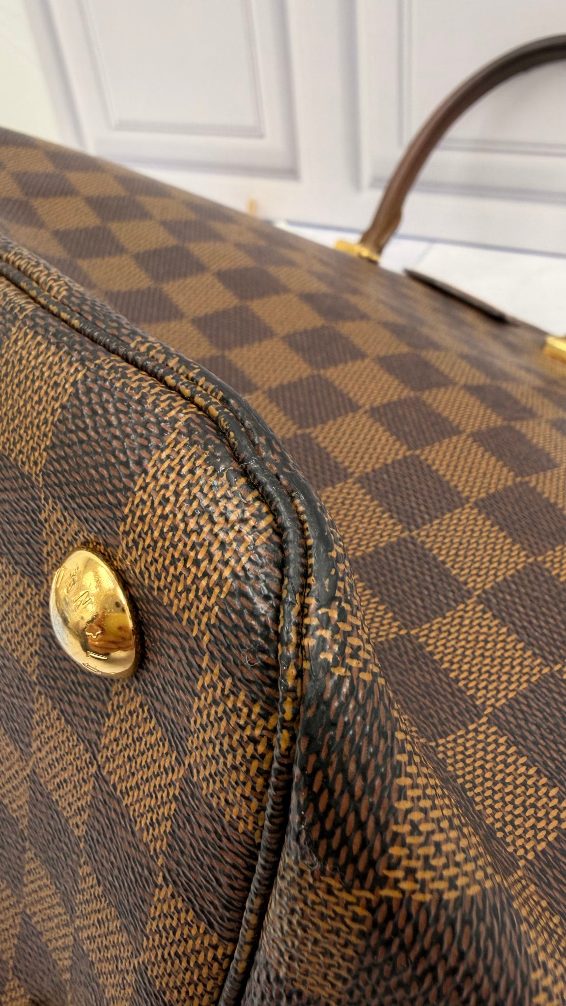 Louis Vuitton Damier Ebene Belmont Tote Bag
