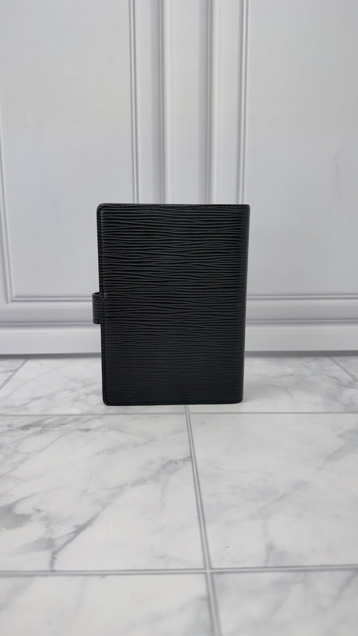 Louis Vuitton Black Epi Leather  Passport Agenda Cover PM