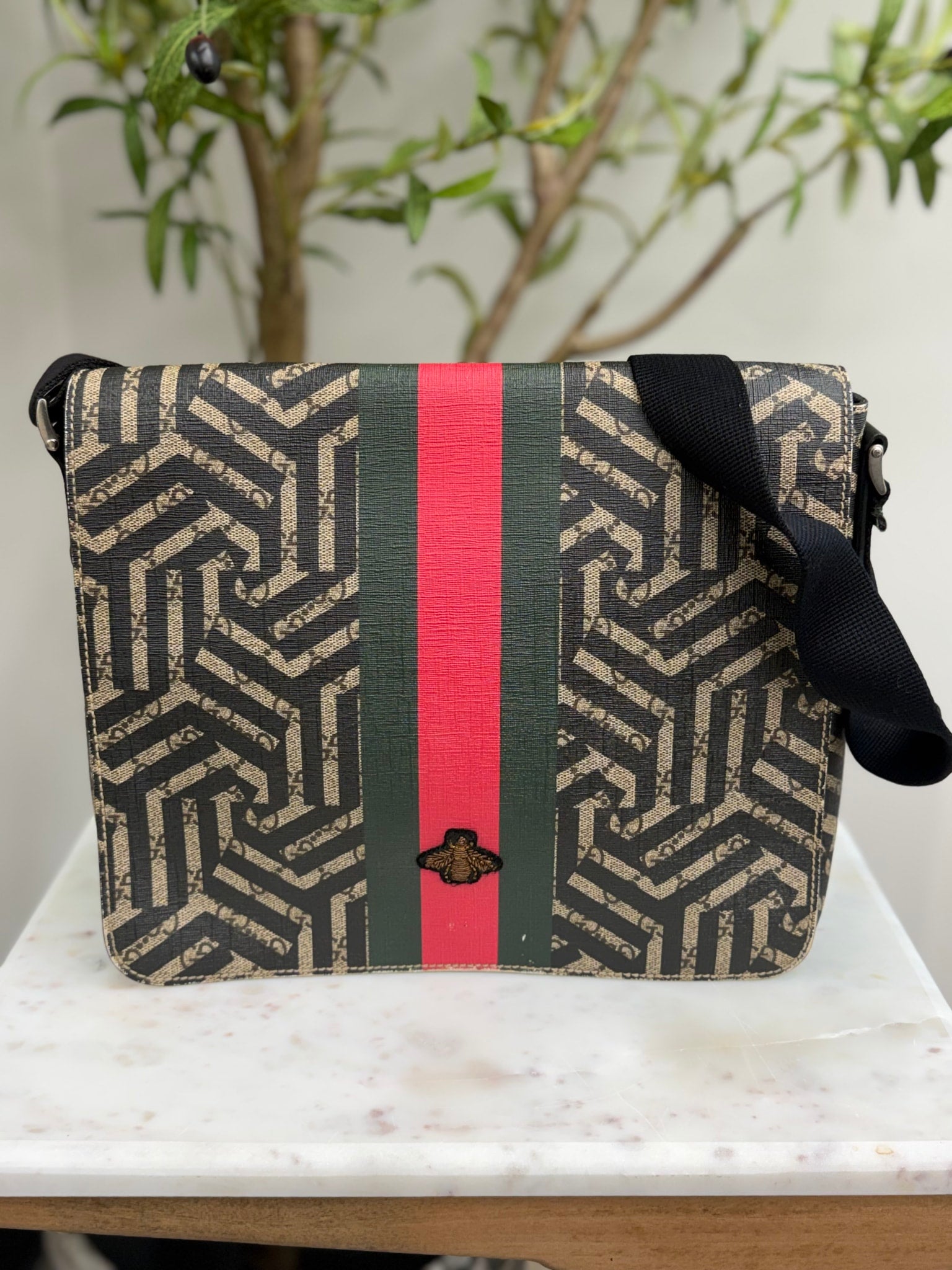 Gucci GG Supreme Coated Canvas Caleido Messenger Bag