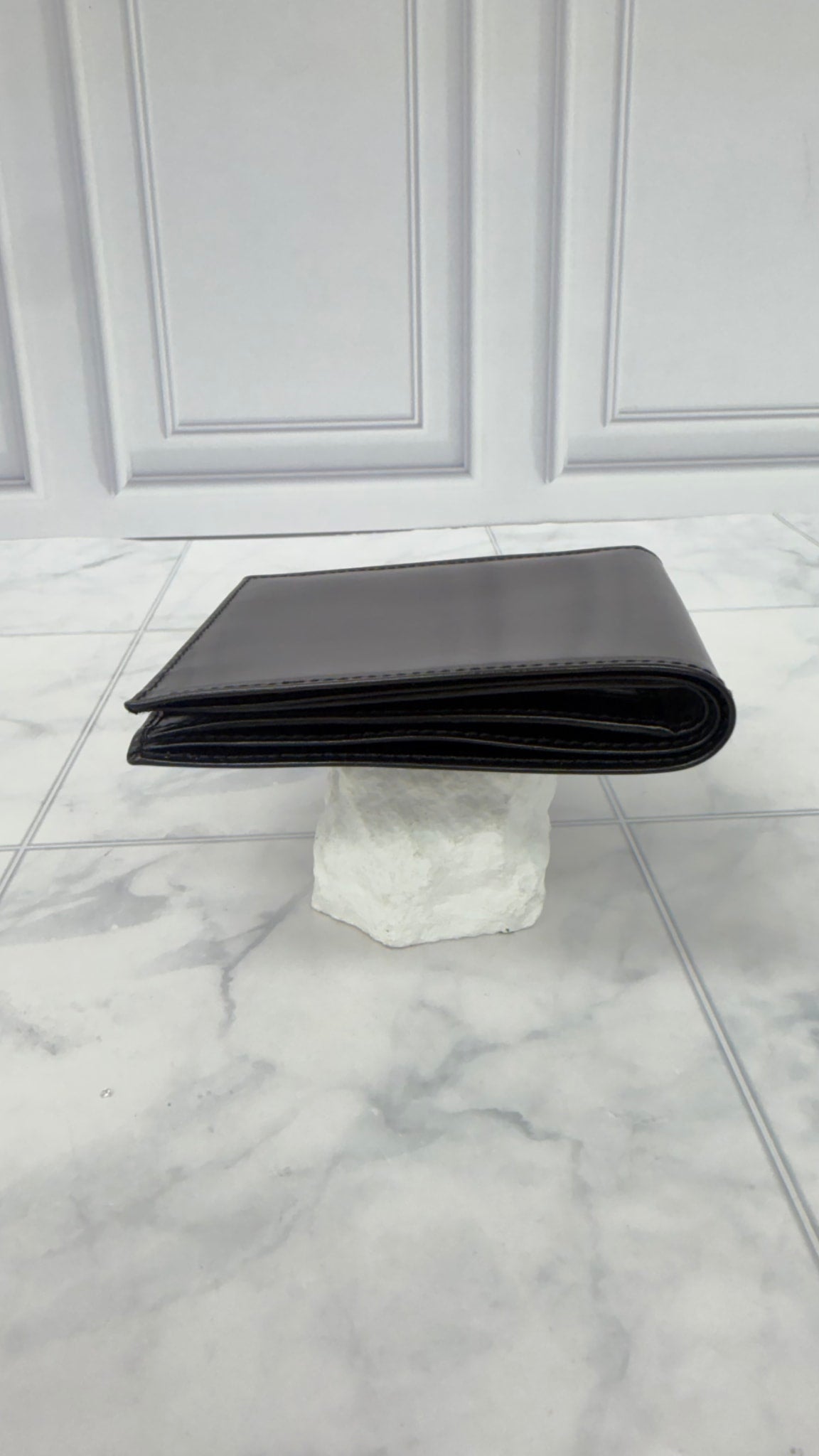 LIKE NEW - Prada Black Leather Bifold Wallet 