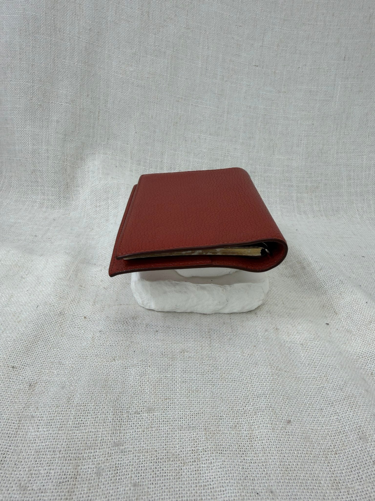 Hermes Brick Red Leather Notebook Cover 