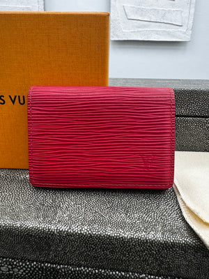 Louis Vuitton Red Epi Card Case