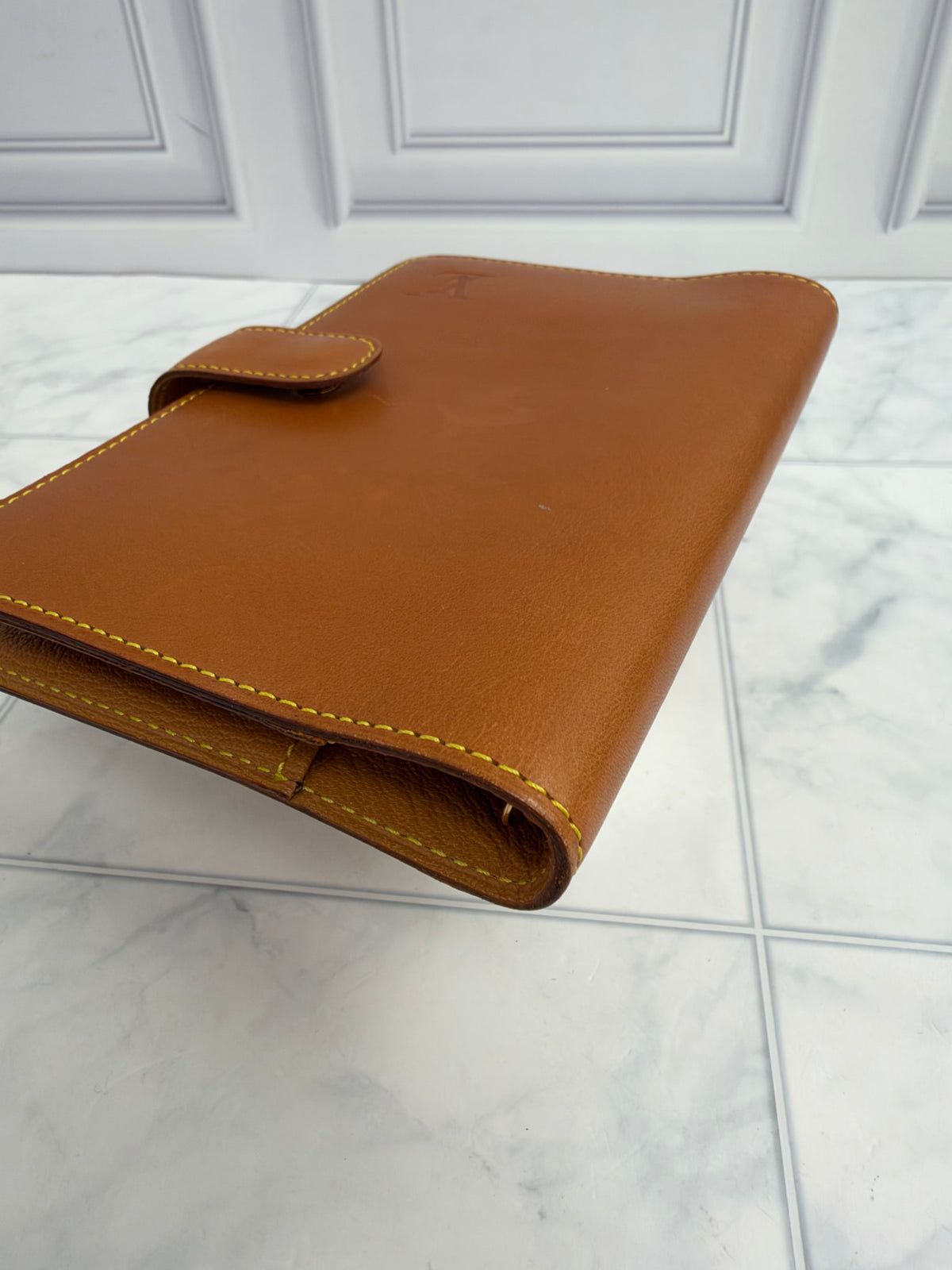 Louis Vuitton Cognac Leather Agenda PM
