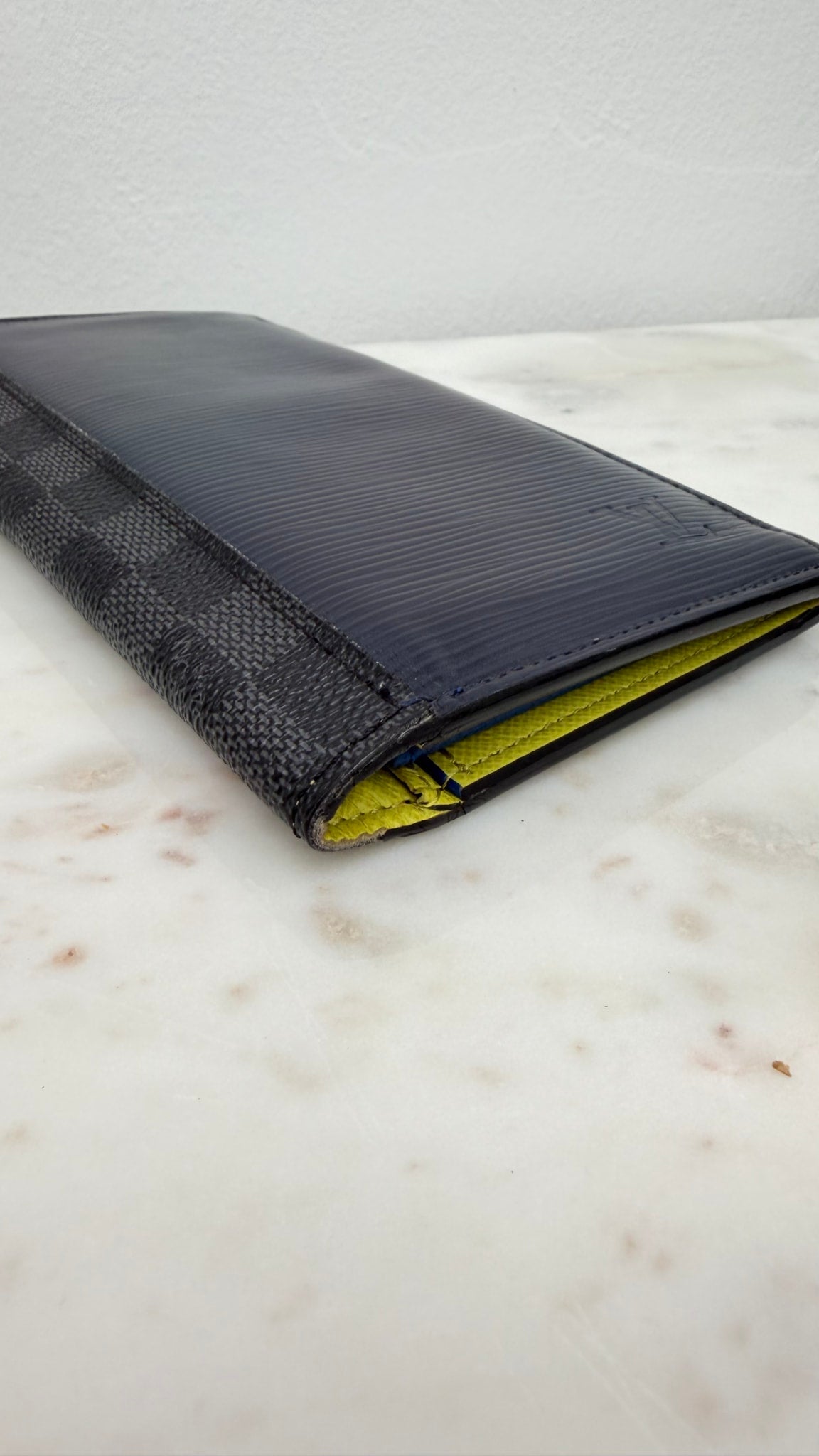 Louis Vuitton Bicolor Epi & Damier Graphite Brazza Wallet