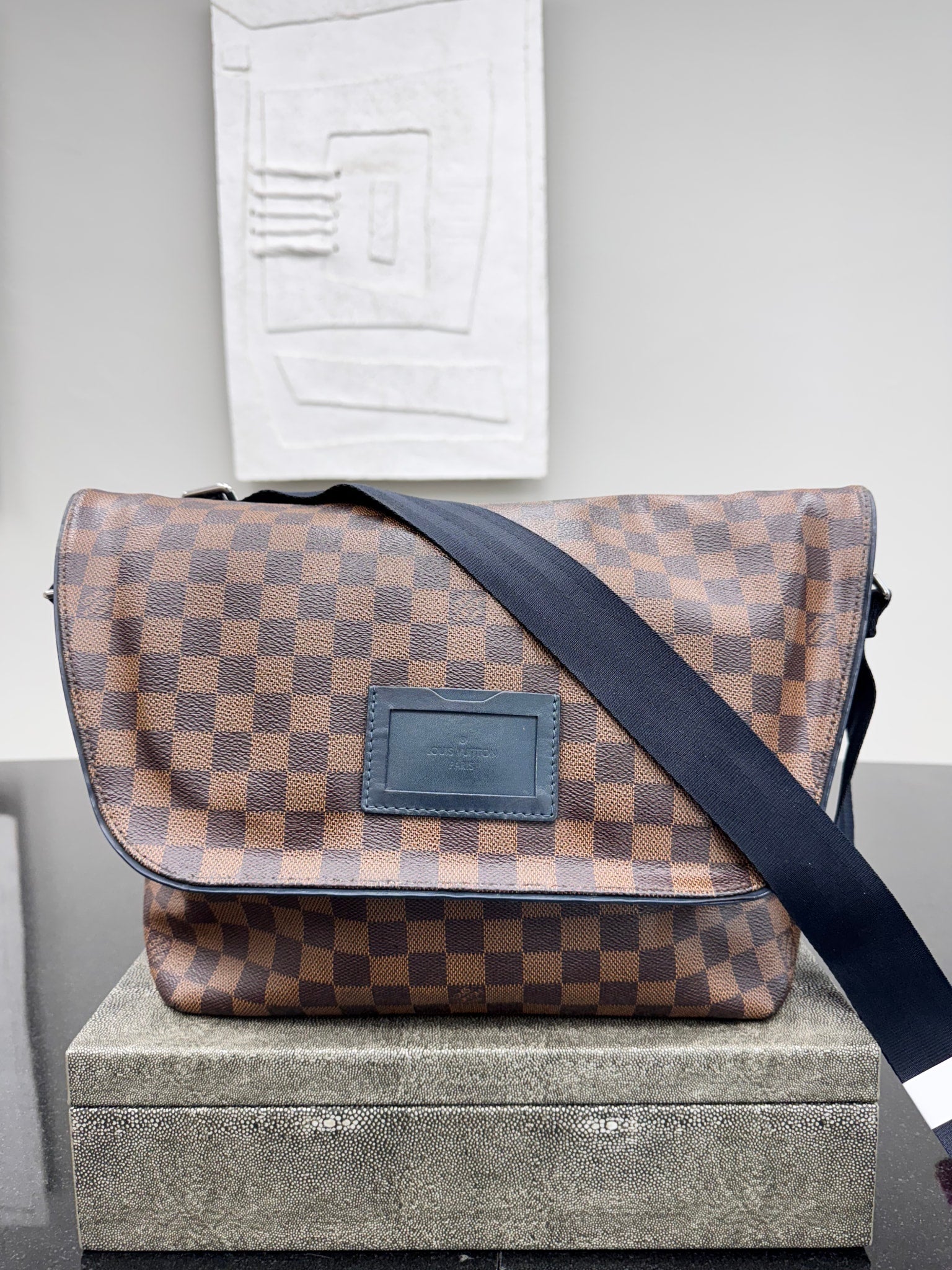 Louis Vuitton Damier Ebene Sprinter Messenger Bag MM