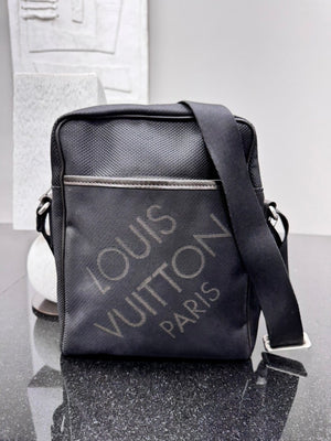 Louis Vuitton Black Canvas Damier Geant Citadin Crossbody Bag
