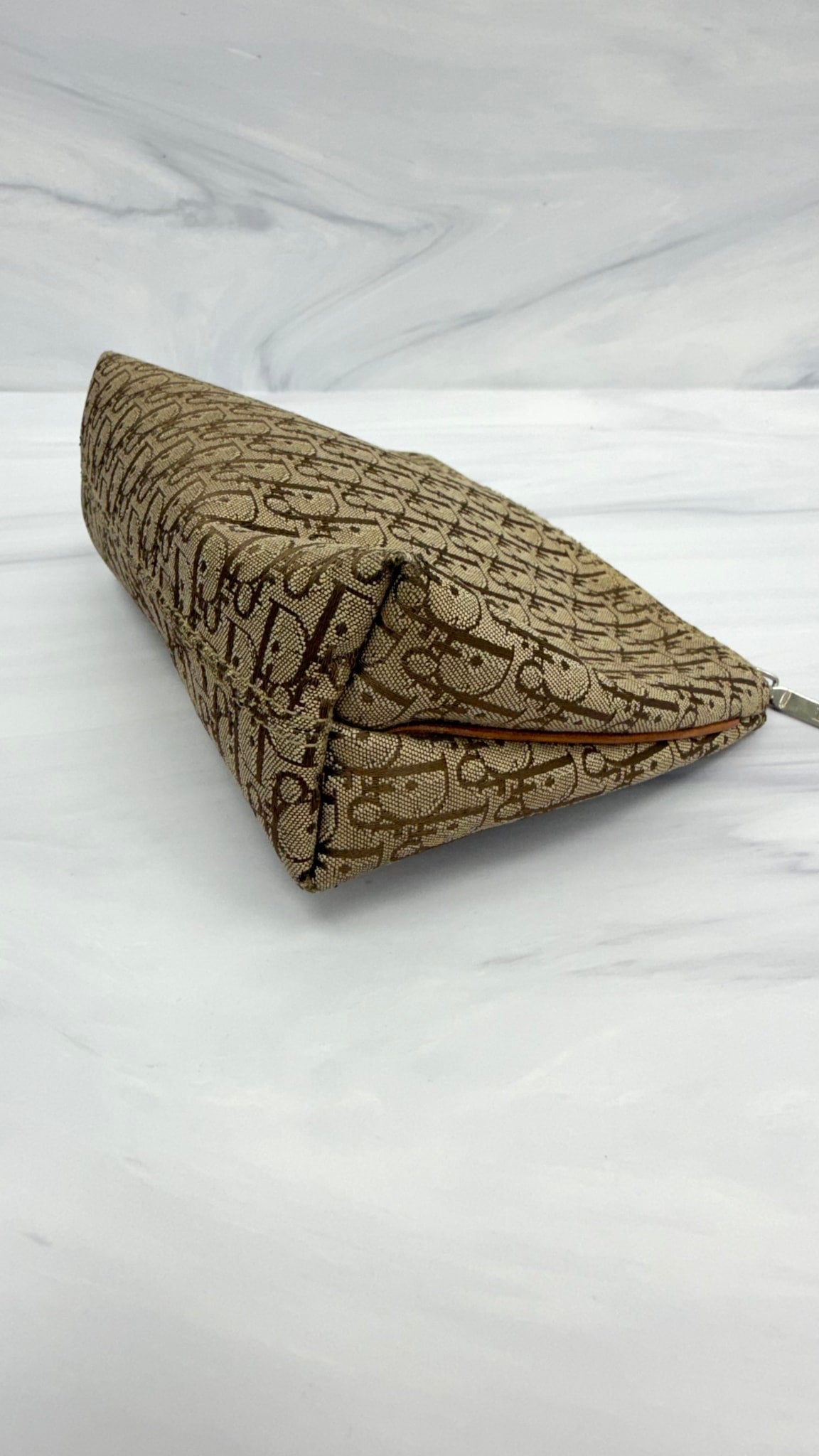 Christian Dior Brown Monogram Trotter Pouch
