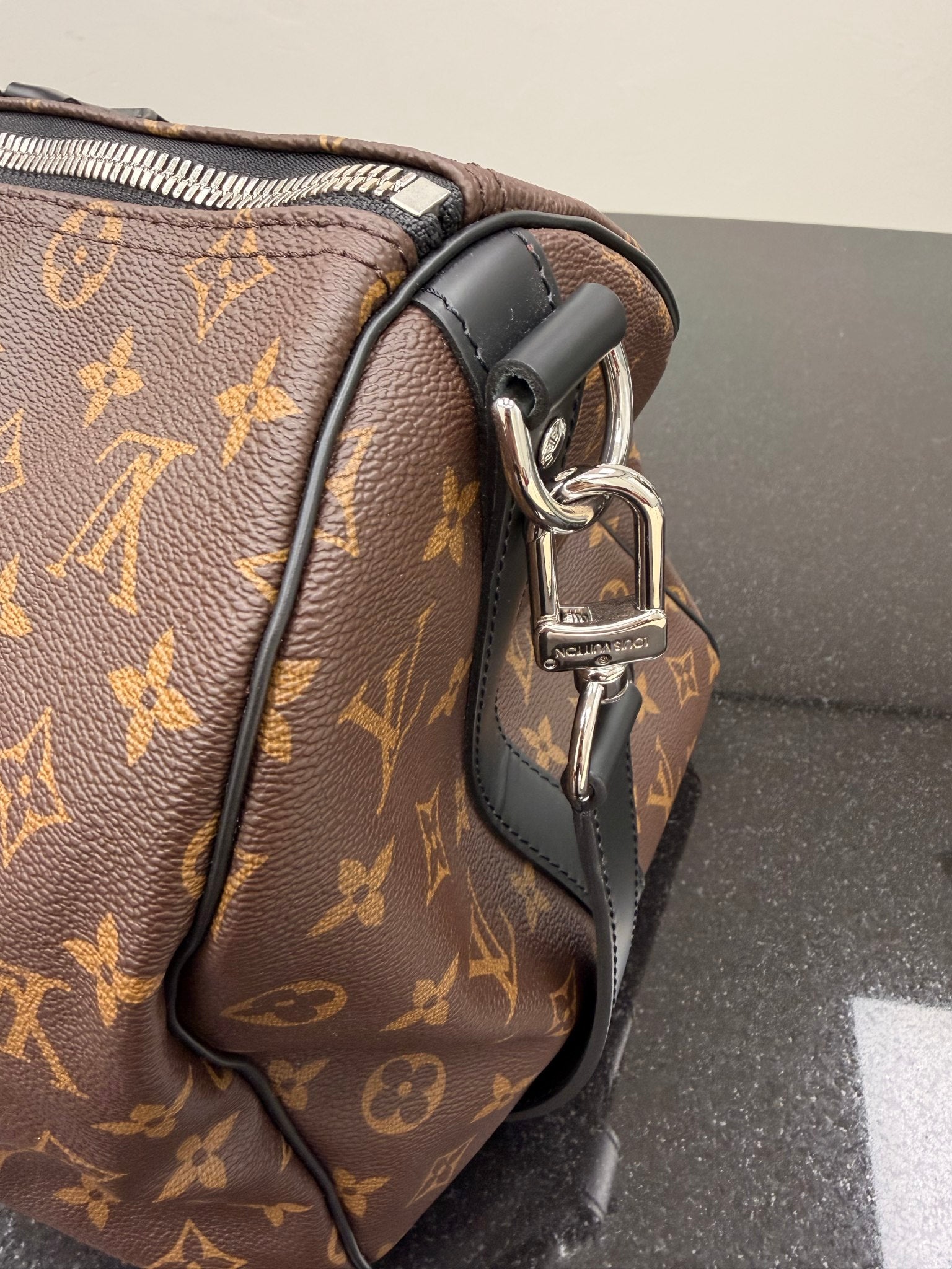 Louis Vuitton Monogram Macassar Keepall 45 Bandouliere 
