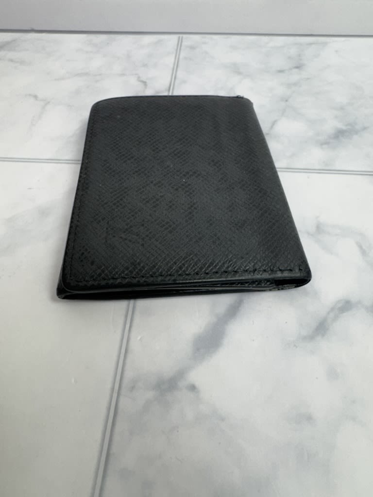 Louis Vuitton Black Taiga Leather Card Case