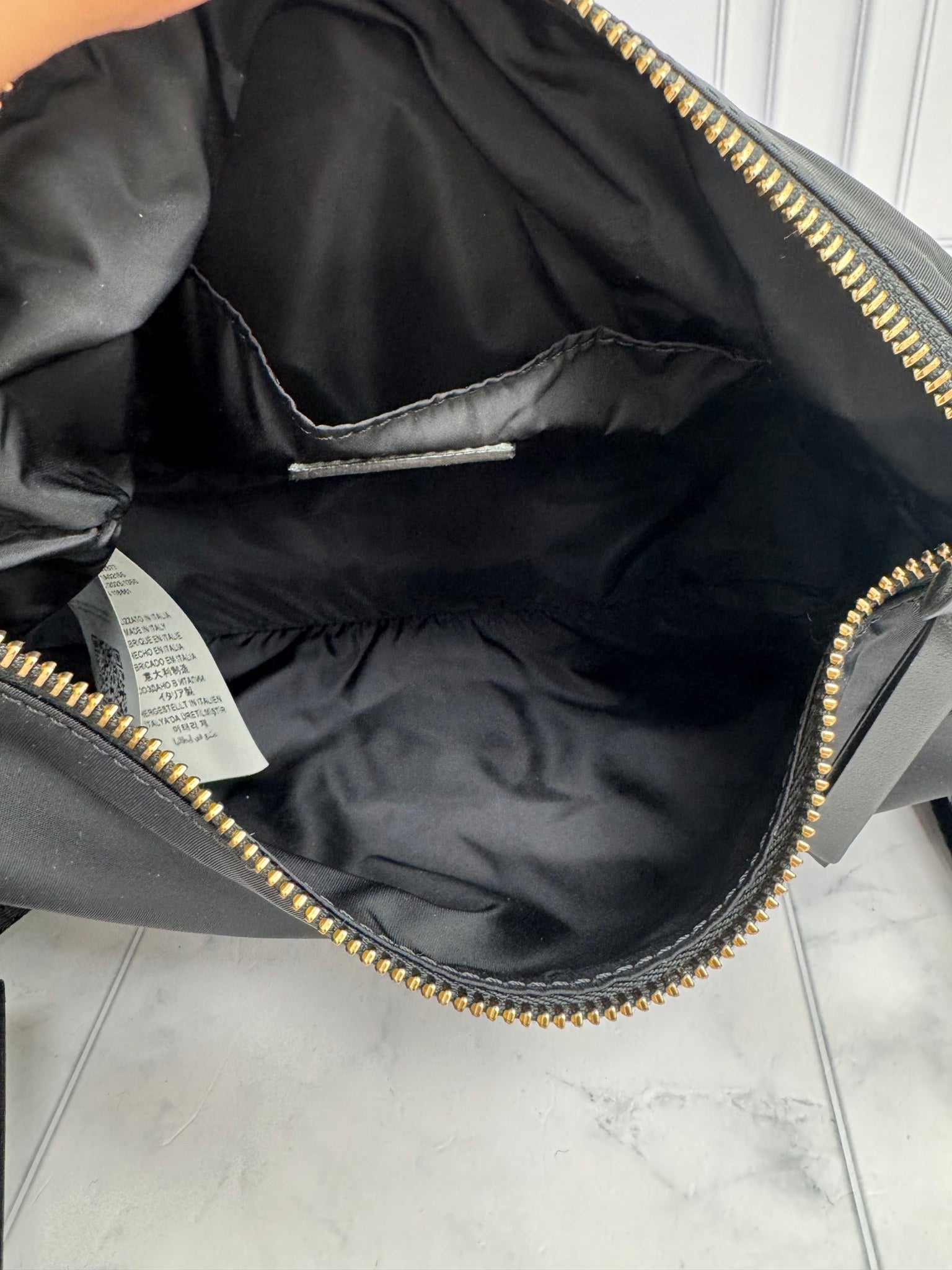 BRAND NEW - Versace Black Nylon Medium Crossbody Bag