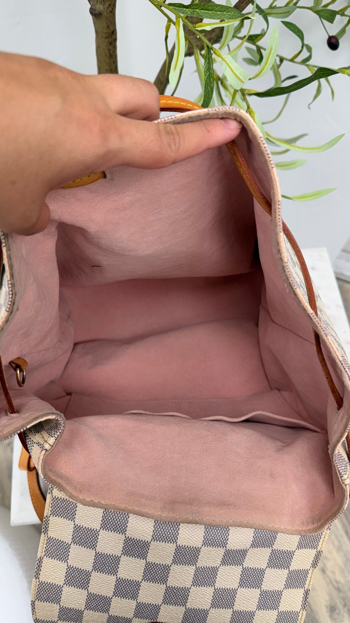 Louis Vuitton Damier Azur Sperone Medium Backpack 