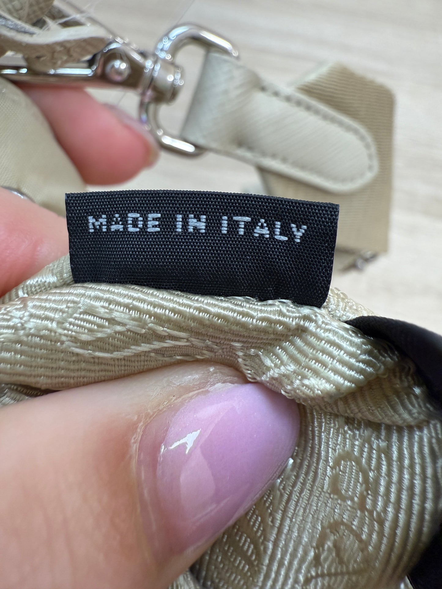 Prada Tan Nylon Re-Edition Crossbody