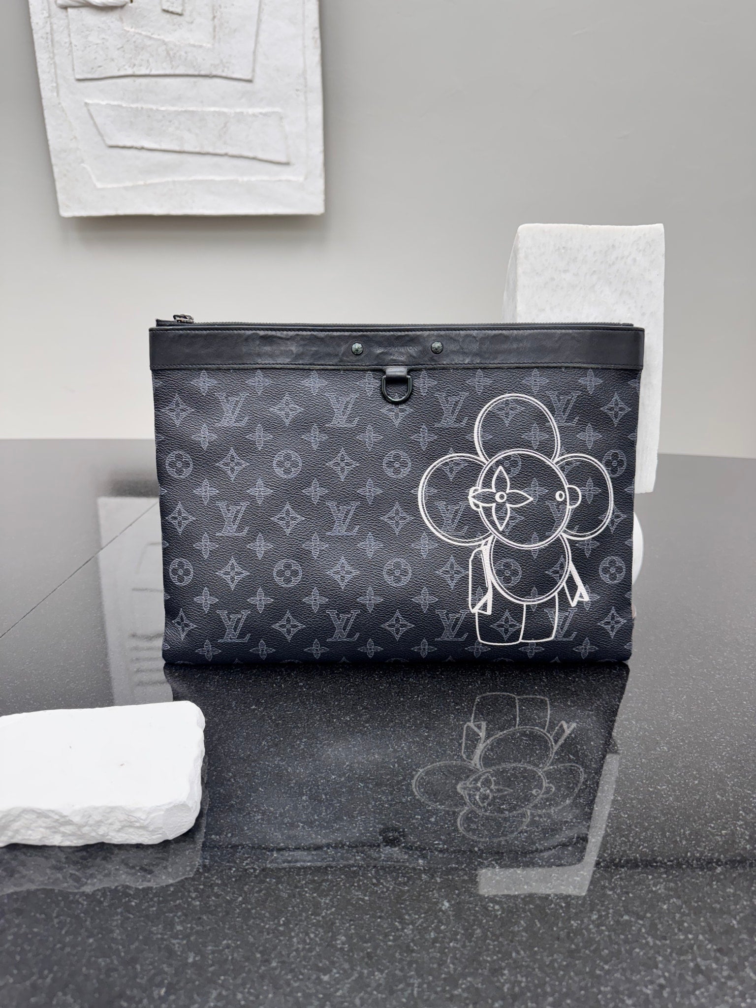 Louis Vuitton Monogram Eclipse Vivienne Pochette Apollo GM