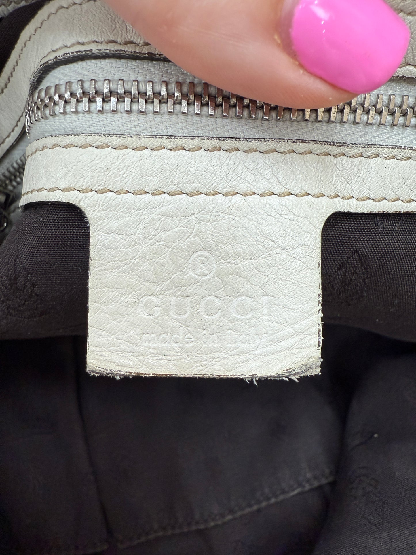 Gucci Beige GG Canvas Match Ball Sherry Line Tote Bag