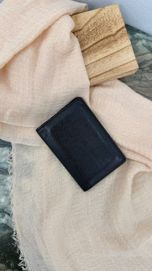 Louis Vuitton Black Taiga Leather Pocket Organizer