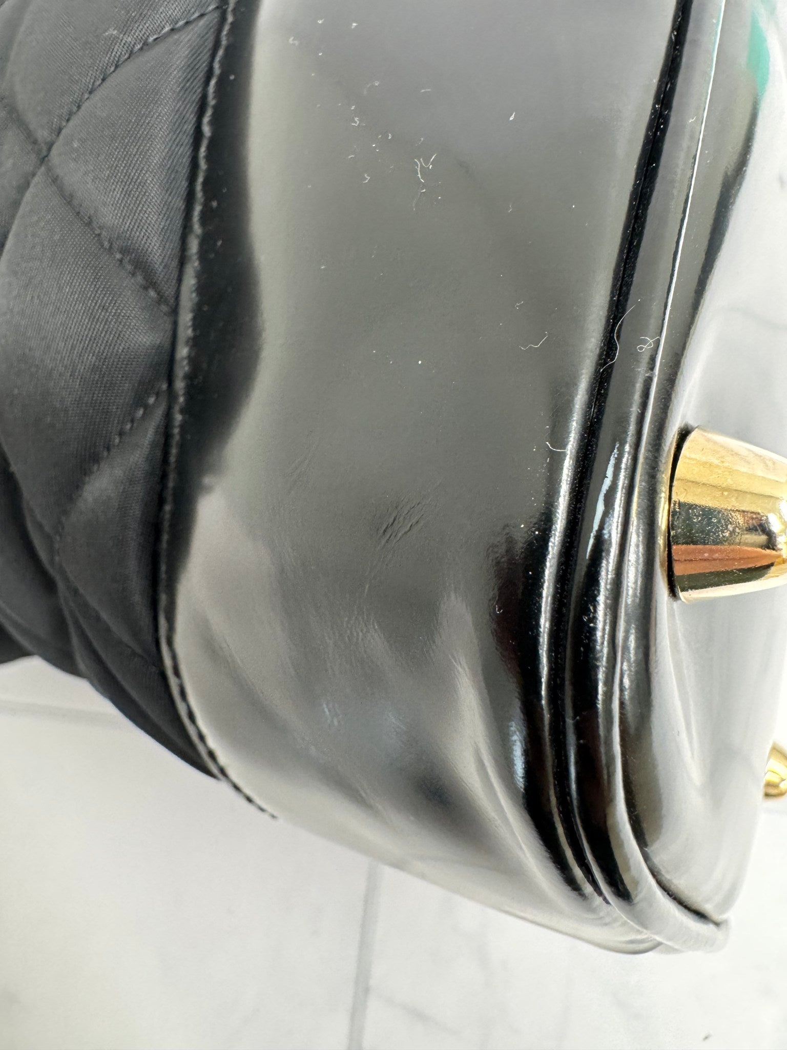 Burberry Black Quilted Nylon Manor Tote Bag