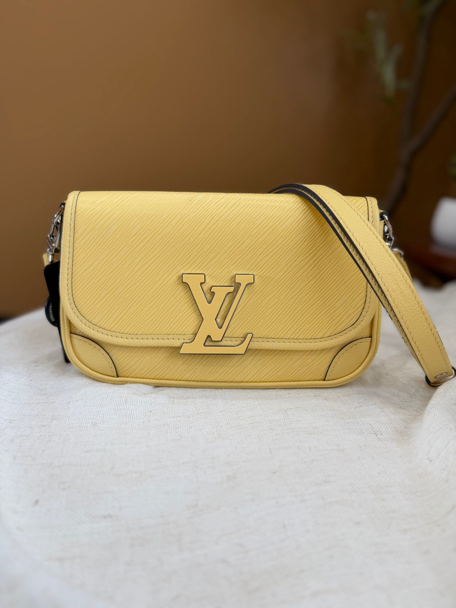 Louis Vuitton Yellow Epi Leather Buci Shoulder Bag