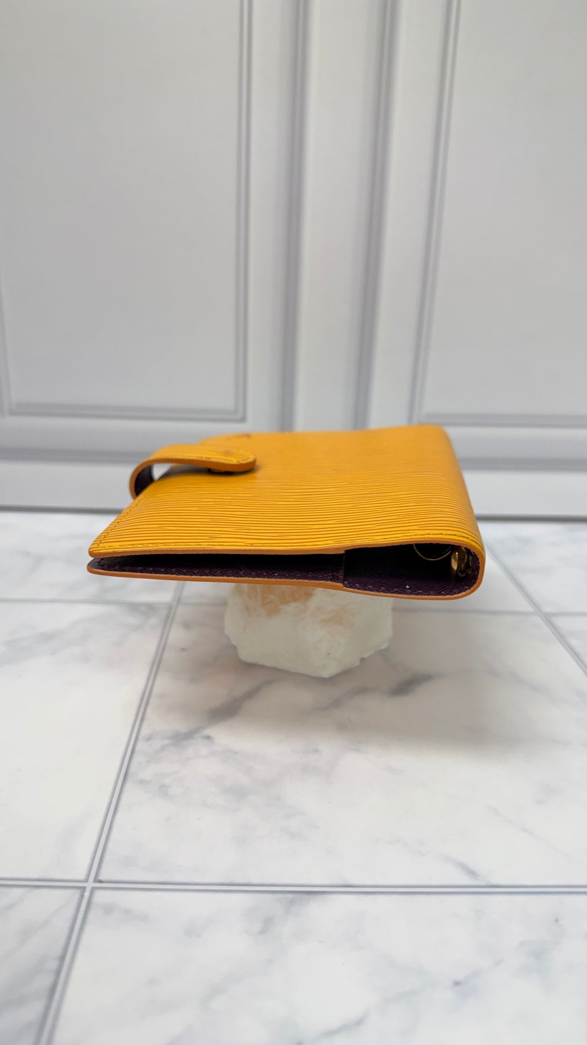Louis Vuitton Yellow Epi Leather Passport Agenda Cover PM