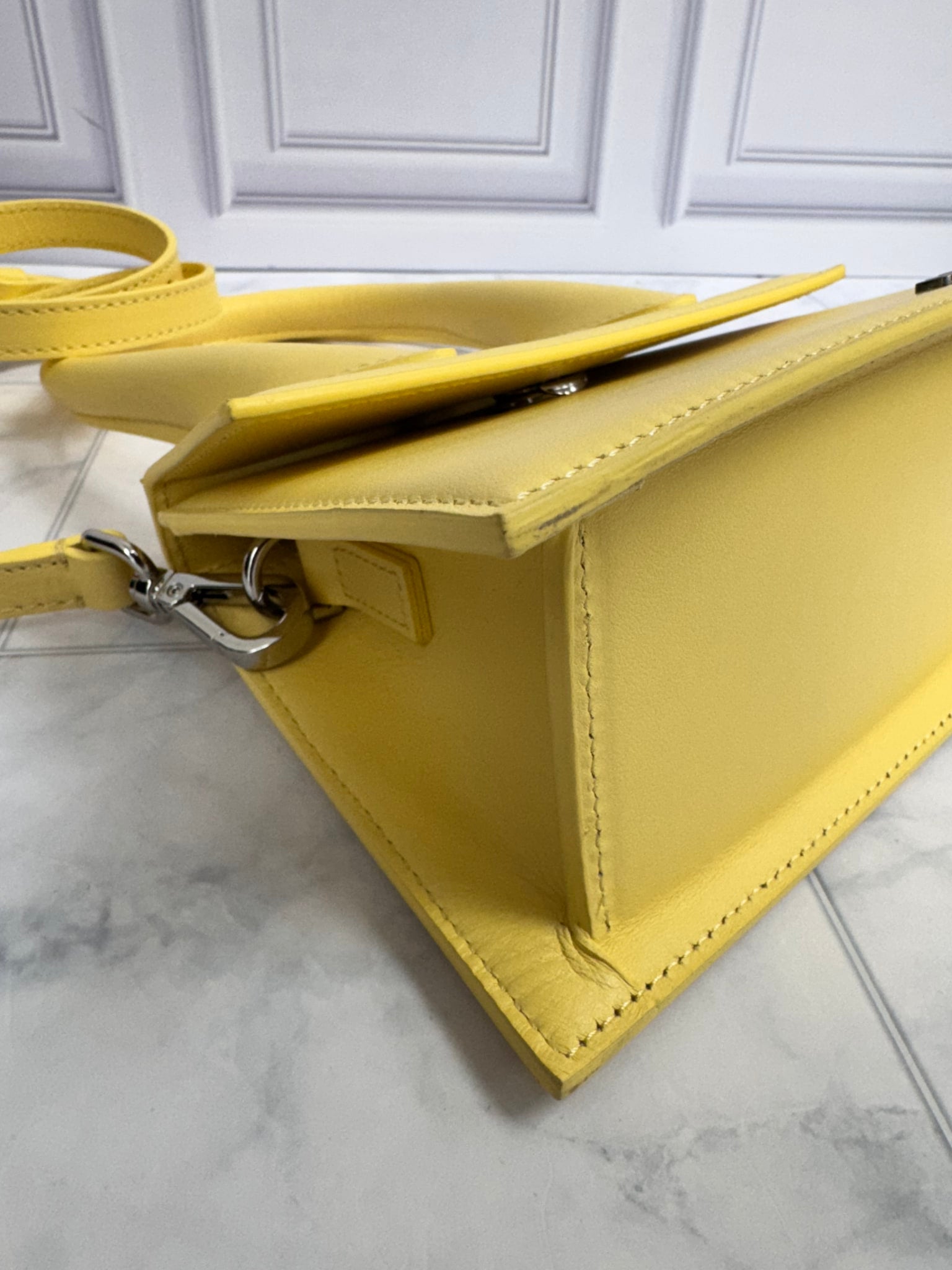 Jacquemus Yellow Leather Le Chiquito 2Way Bag