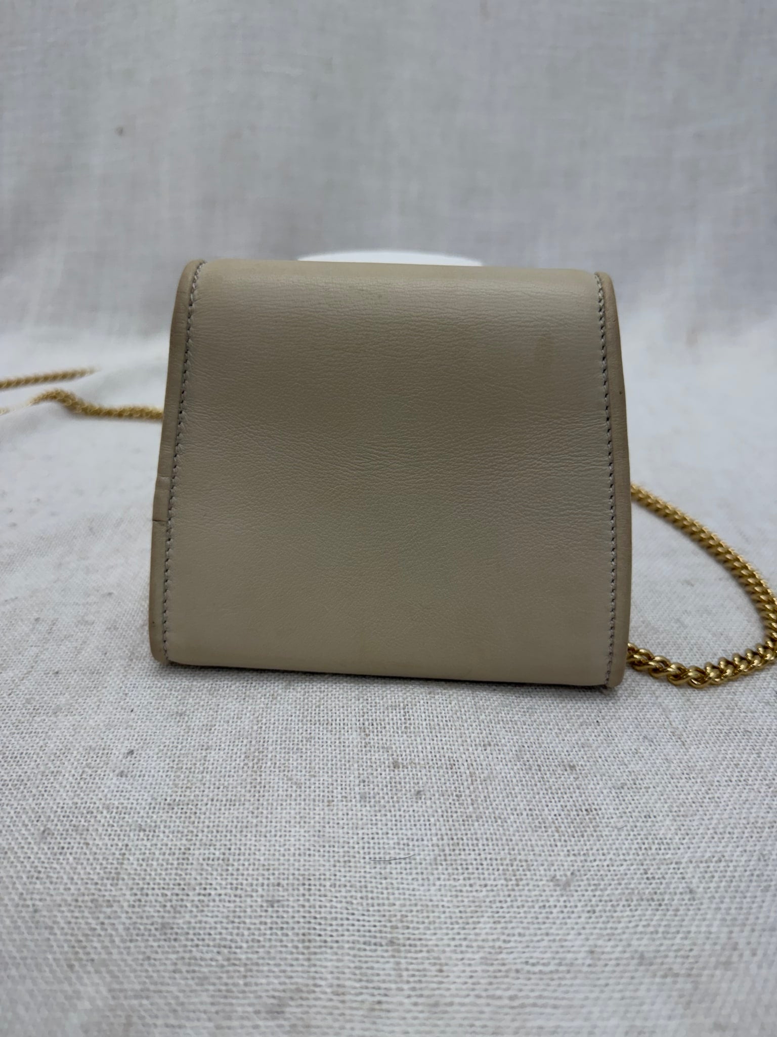 Gucci Ivory Leather Blondie Chain Shoulder Bag