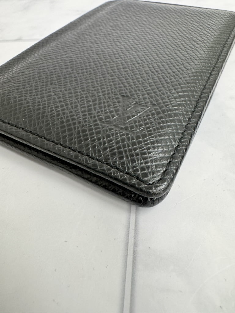 Louis Vuitton Black Taiga Card Case