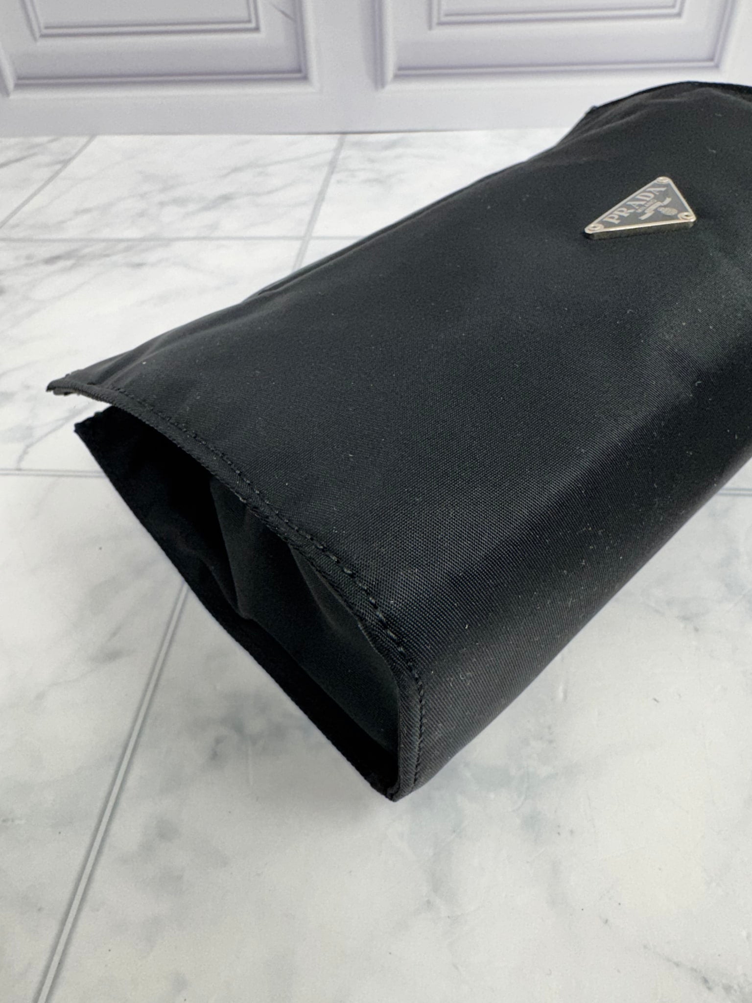 Prada Black Nylon Clutch Bag