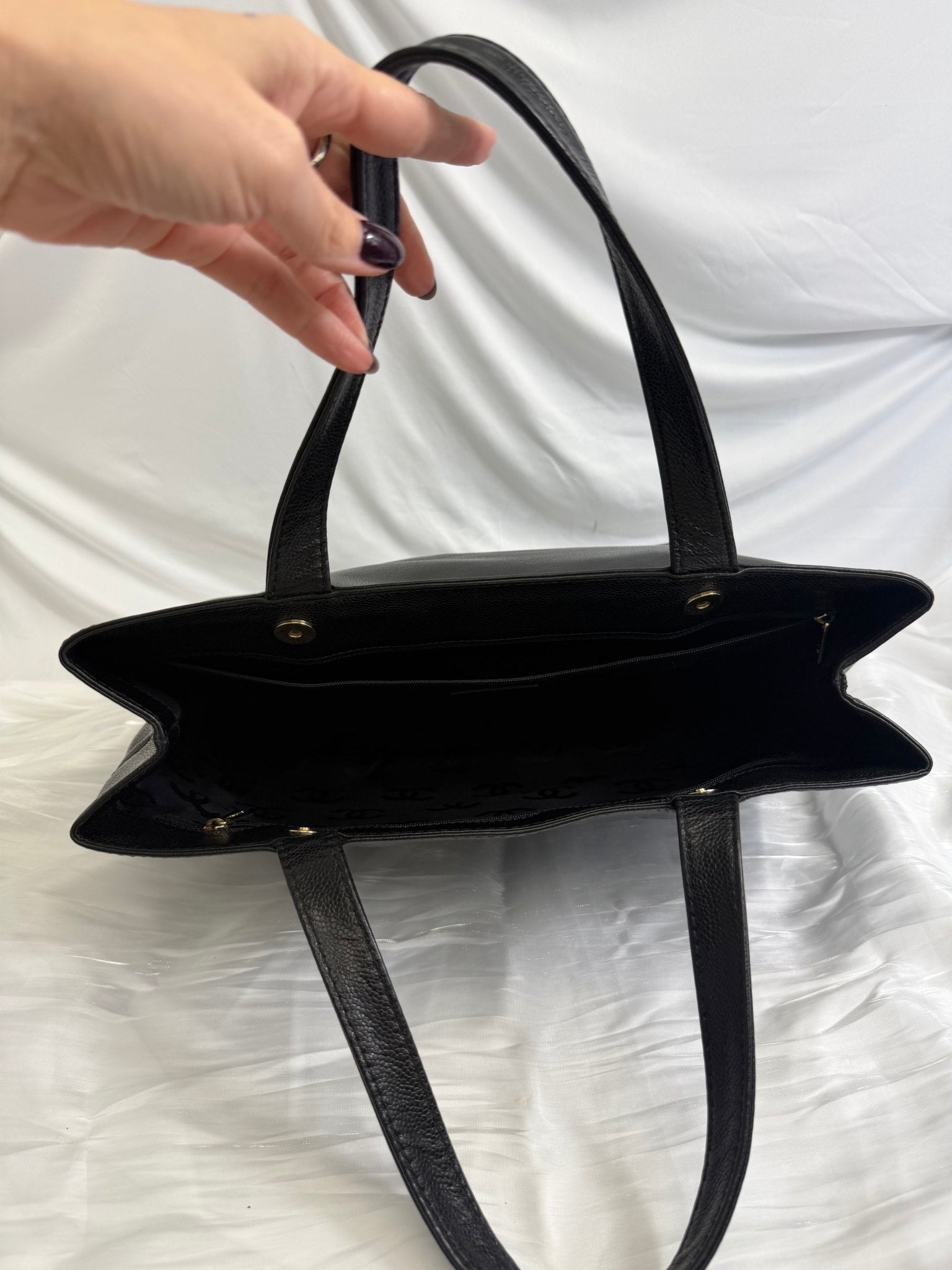 Chanel Black Caviar Tote Bag