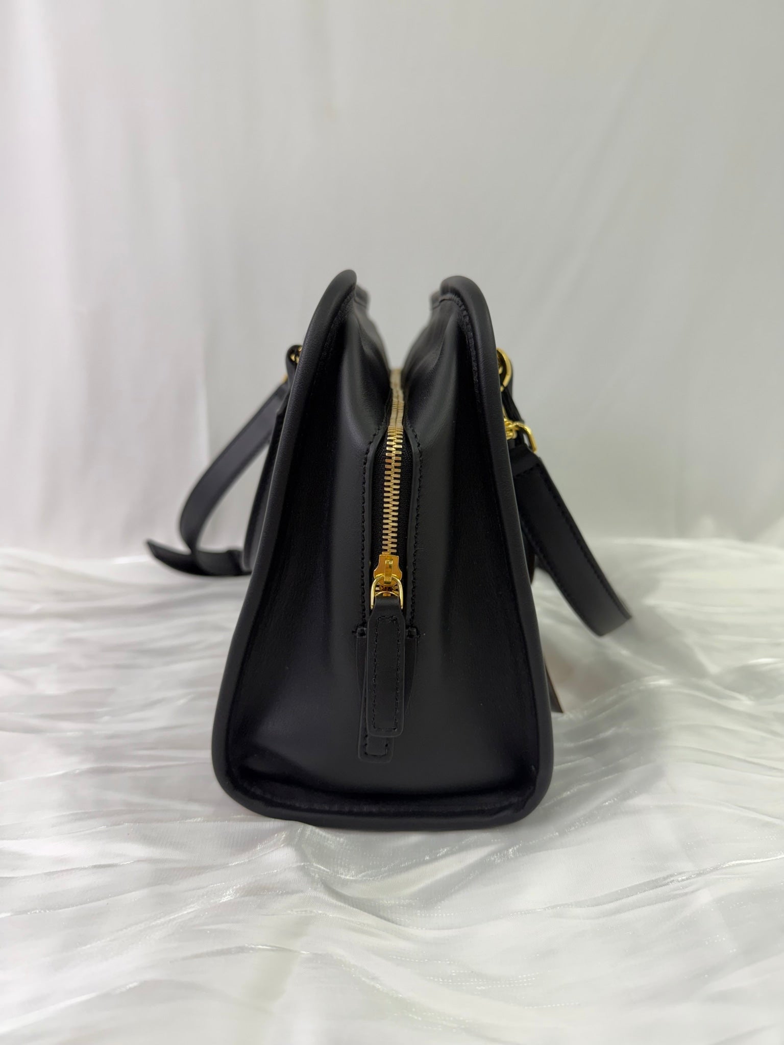 BRAND NEW- MCM Black Leather Aren Boston Bag