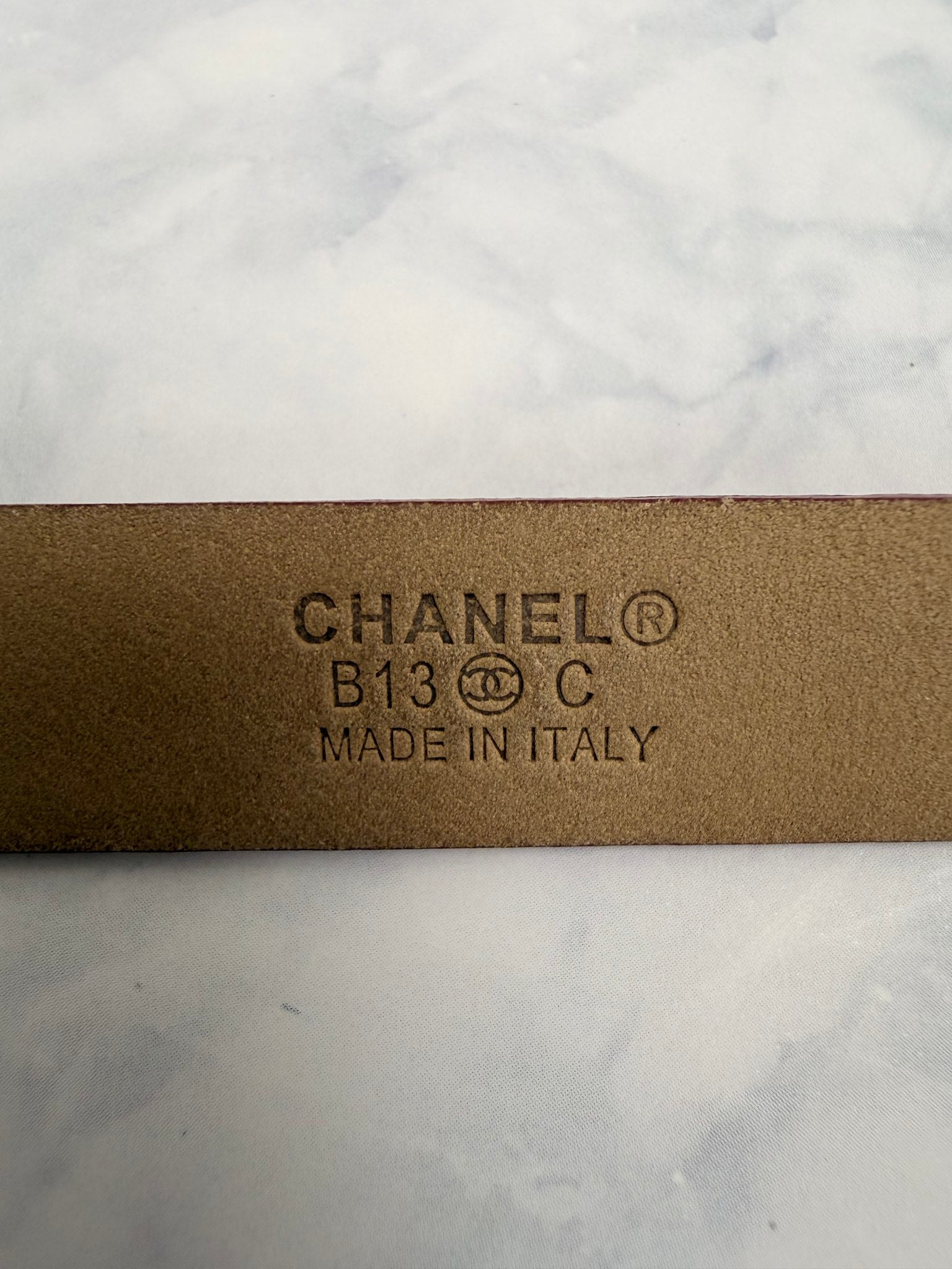 Chanel Pink Leather Willow Belt