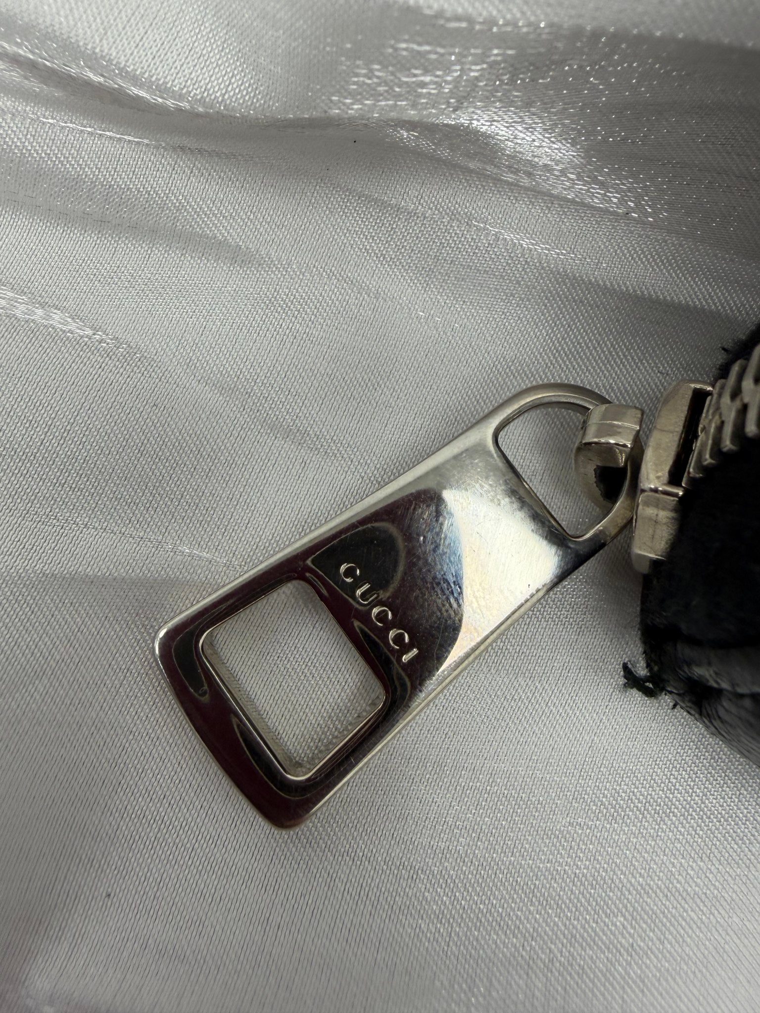 Gucci Black Leather Soho Zippy Wallet