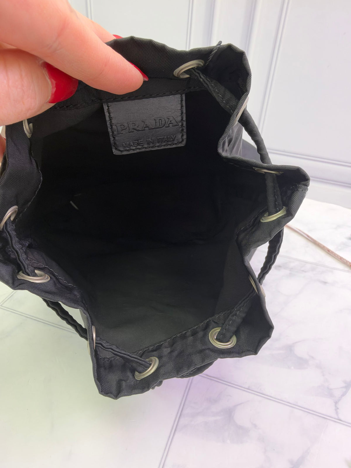 Prada Black Nylon Pouch