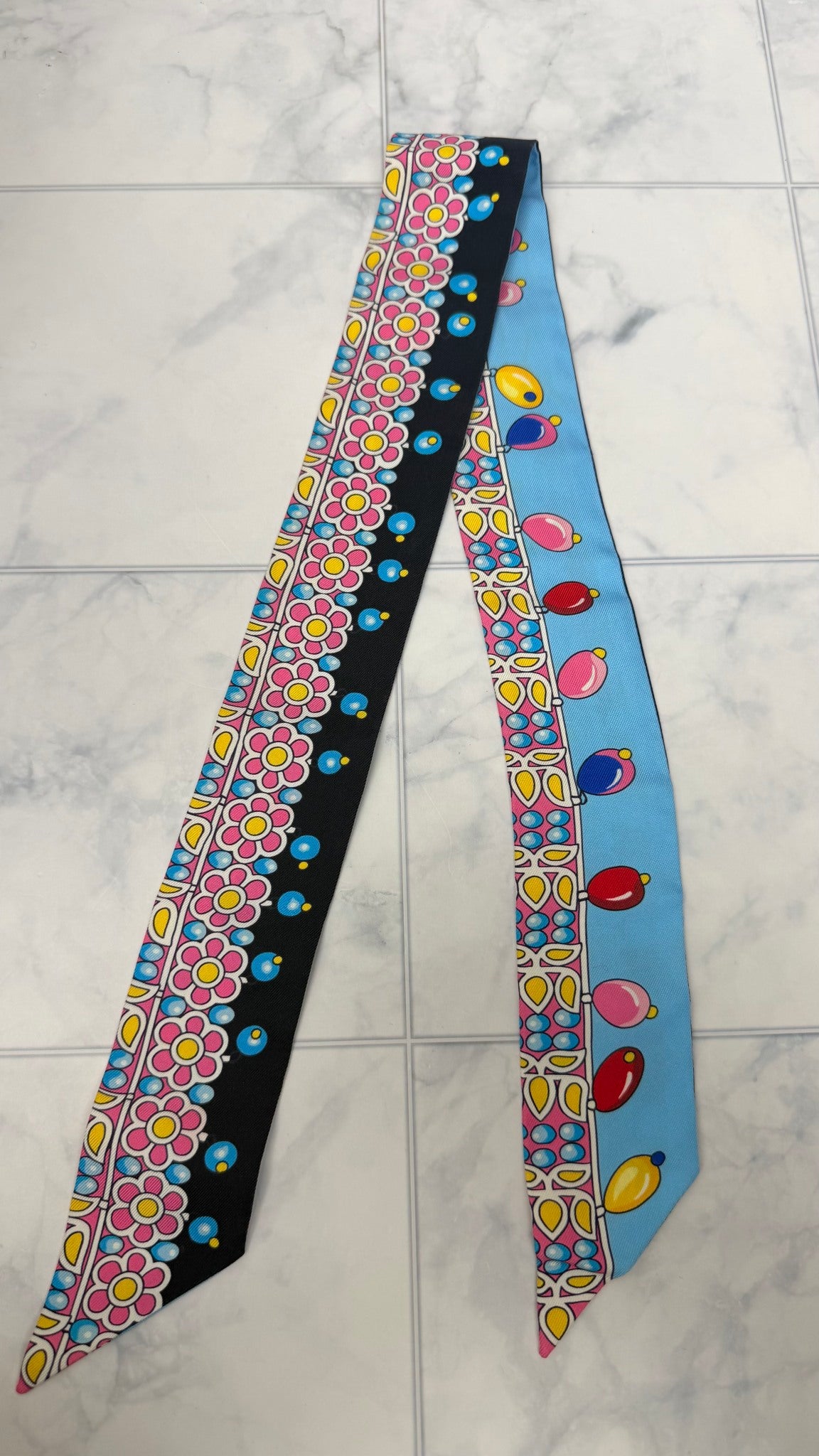 Hermes Multicolor Silk Parures De Maharajas Twilly