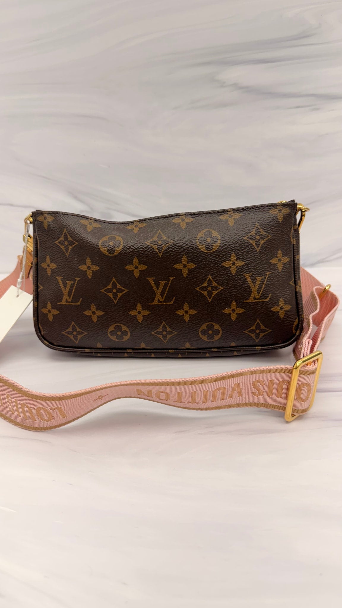 Louis Vuitton Monogram Pink Multi Pochette Crossbody Bag 