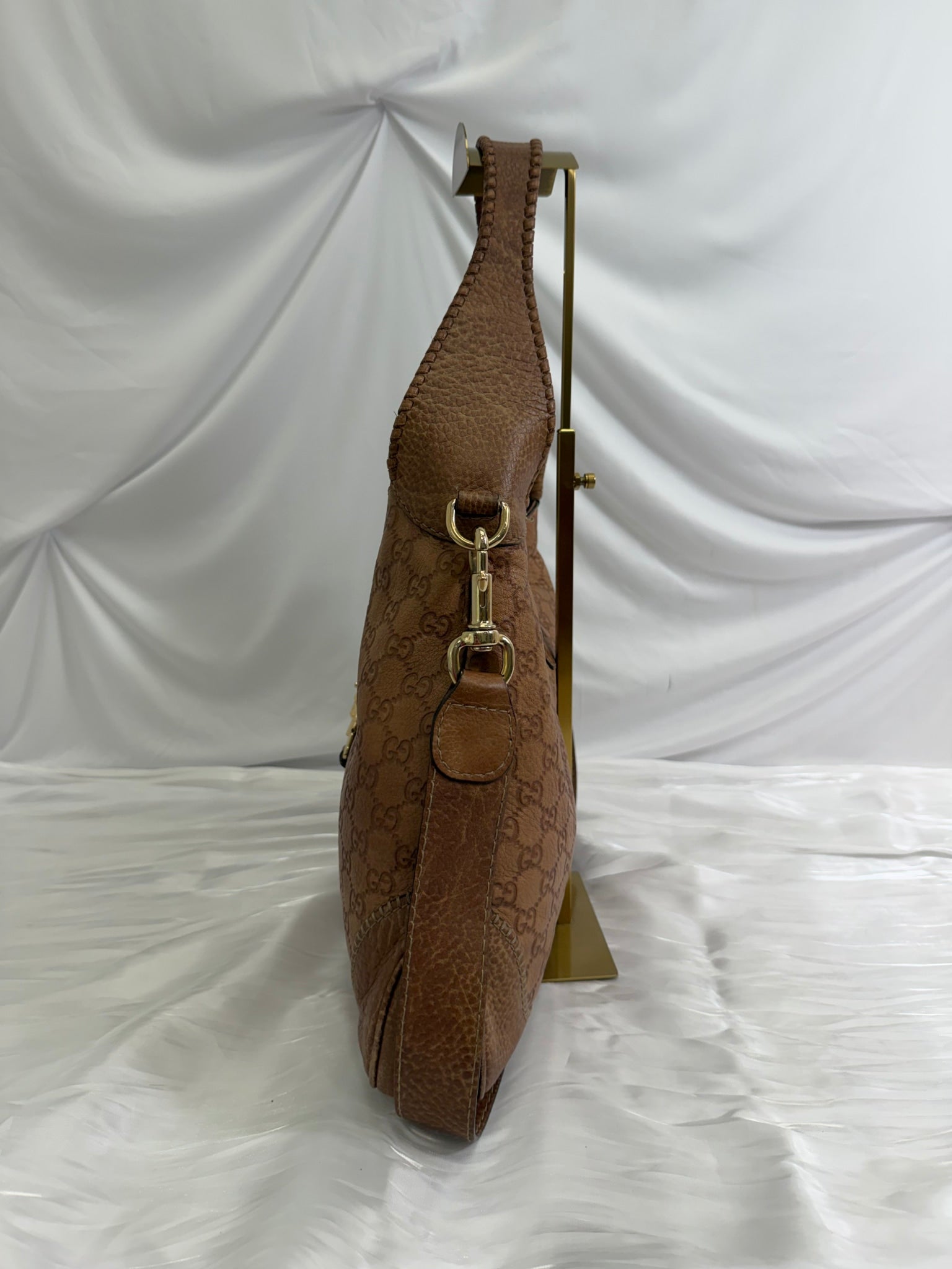 Gucci Brown Guccissima Leather Jackie Hobo Bag