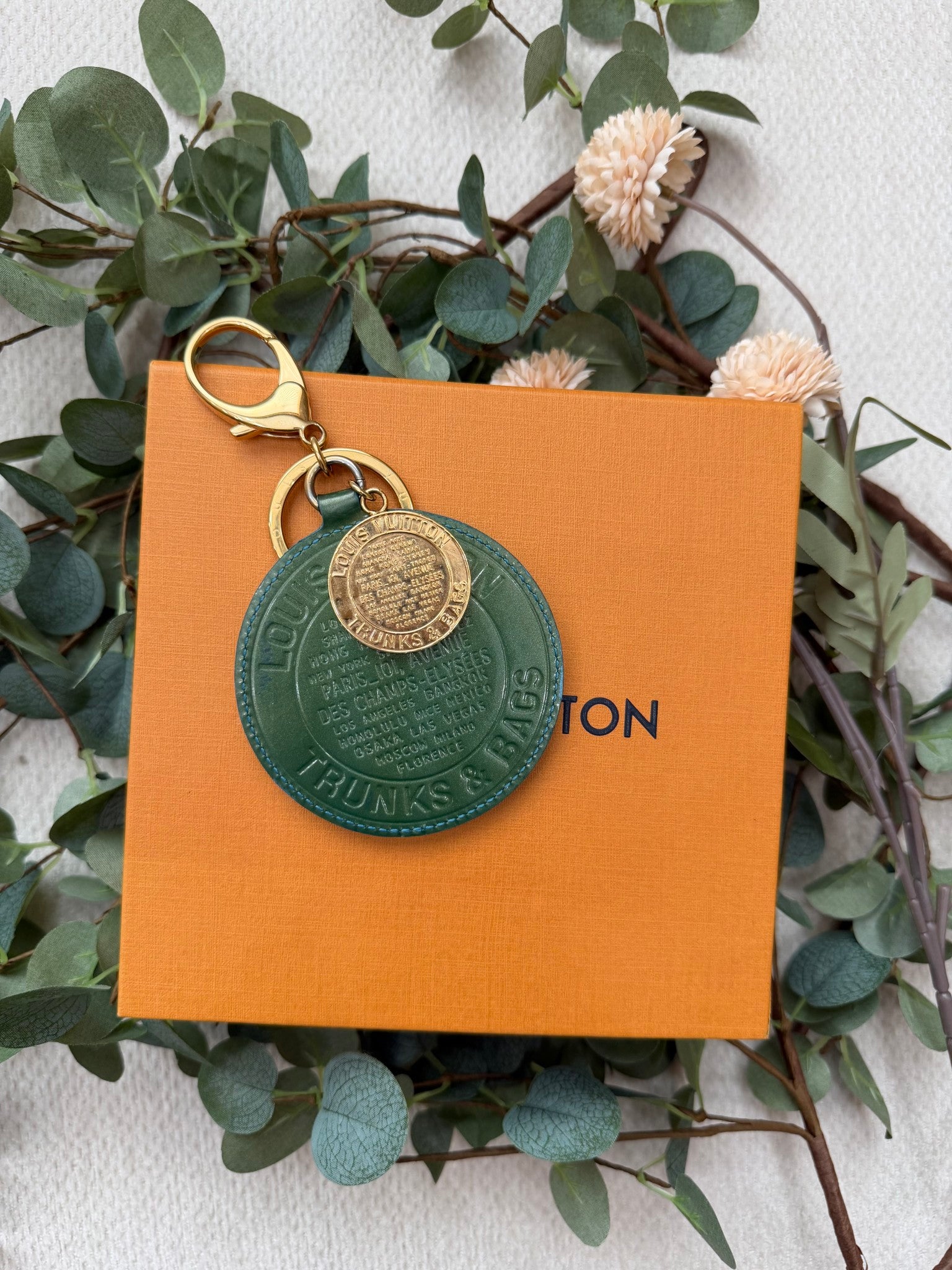 Louis Vuitton Green Vernis Bag Charm 