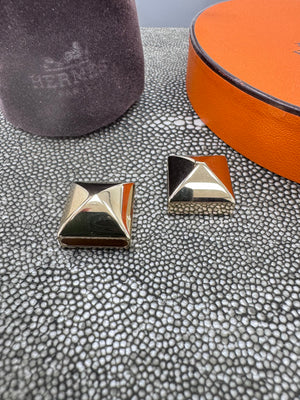 Hermes Gold Tone Medor Twilly Rings