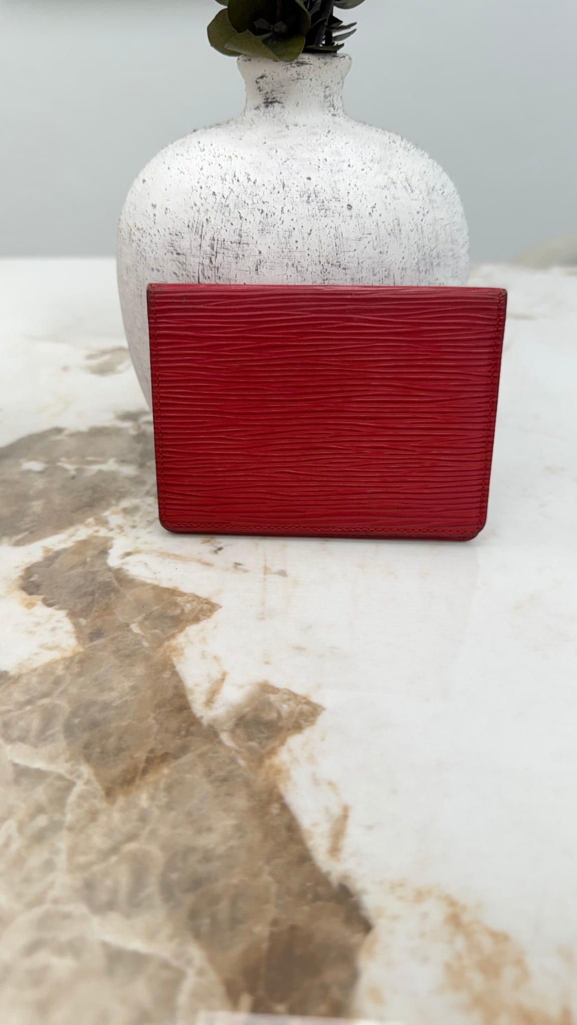 Louis Vuitton Red Epi ID Case