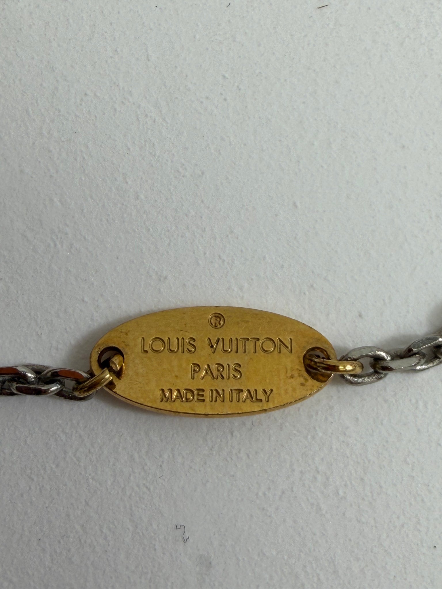 Louis Vuitton Two Tone Logo Bracelet