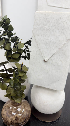 Tiffany & Co Silver Small Bean Necklace