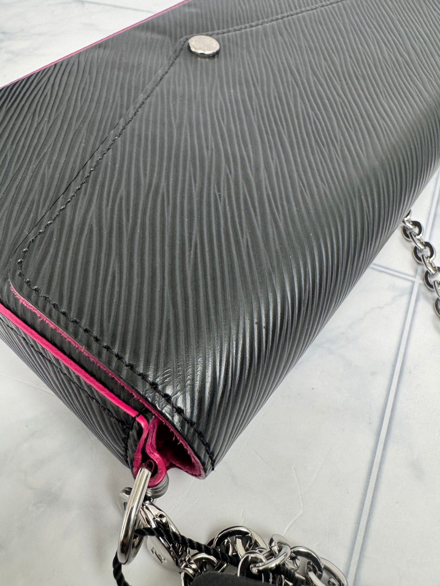 Louis Vuitton Black Epi Leather Pochette Felicie