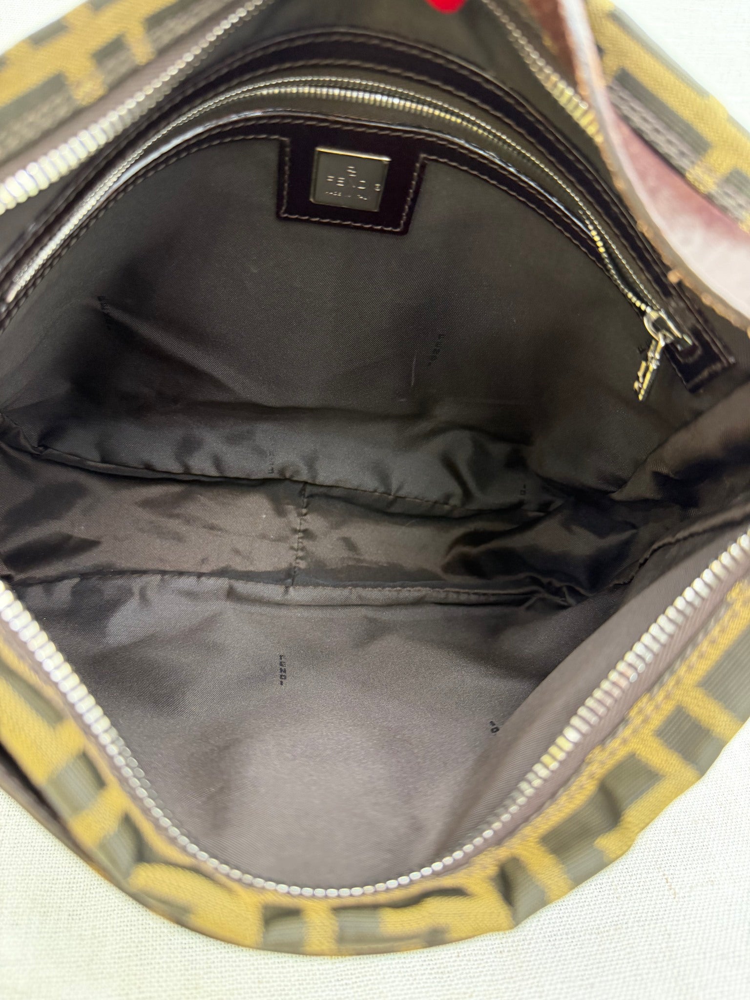 Fendi Zucca Canvas FF Shoulder Bag