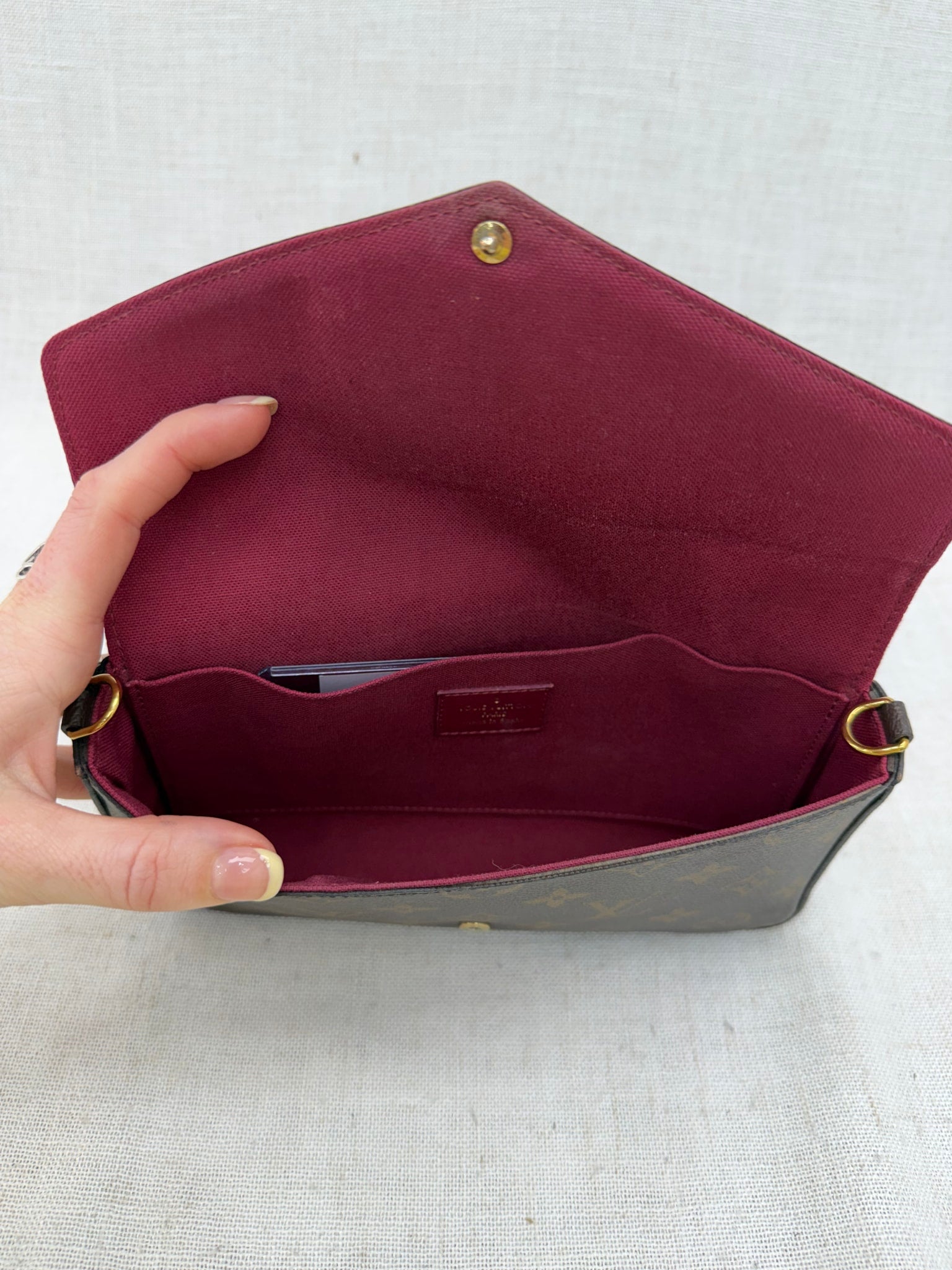 Louis Vuitton Monogram & Fuchsia Felicie Pochette