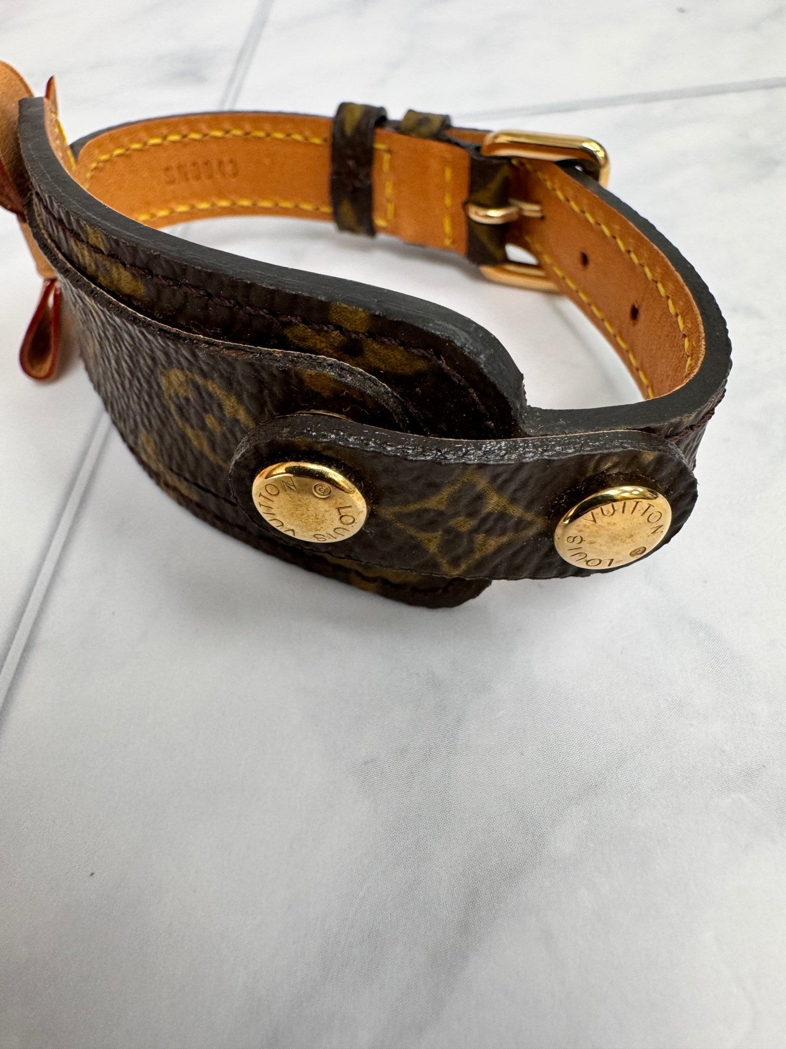LIKE NEW - Louis Vuitton Monogram Address Wish Wrap Bracelet 